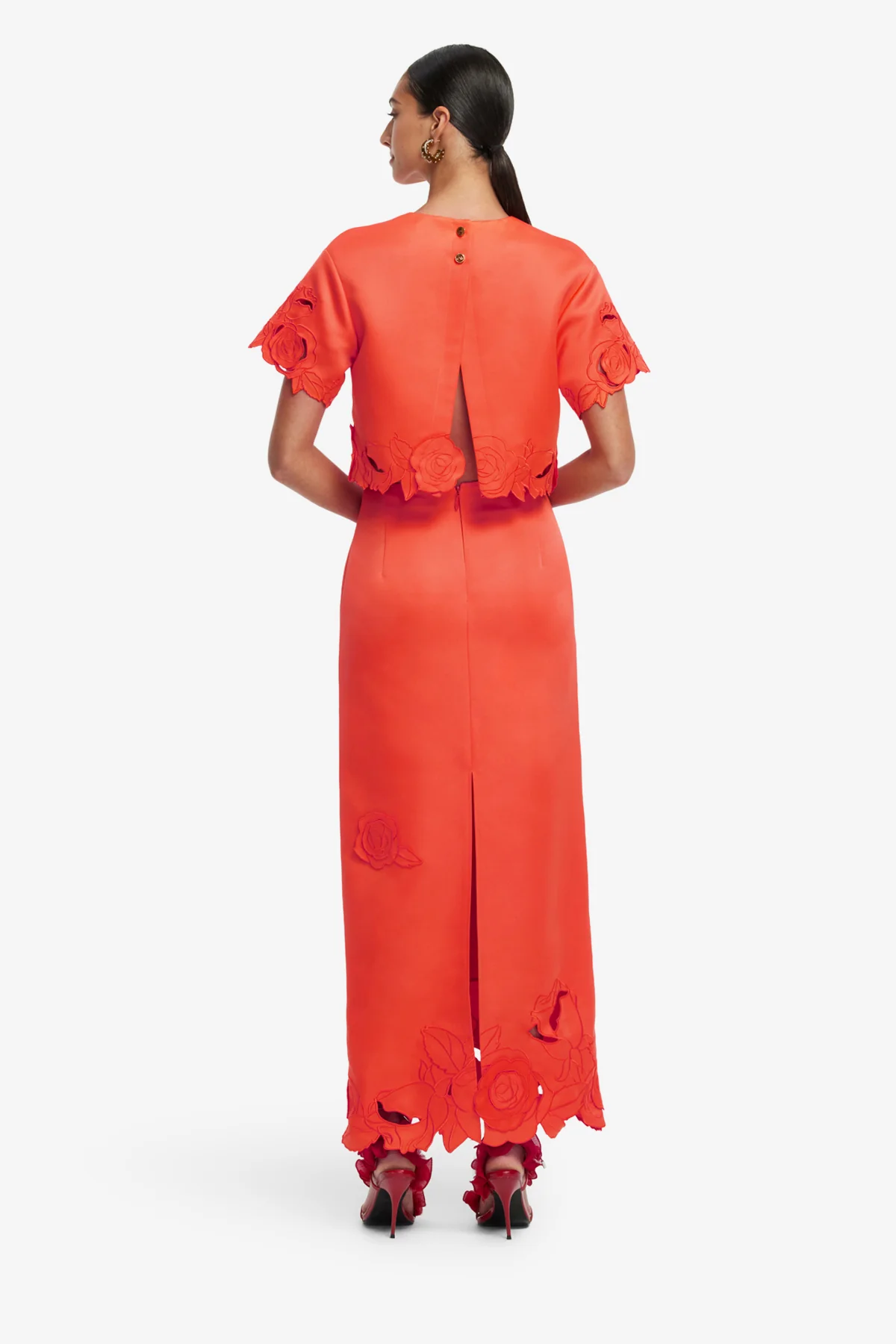 Kyra Appliqué Maxi Skirt - Saffron - Image 5