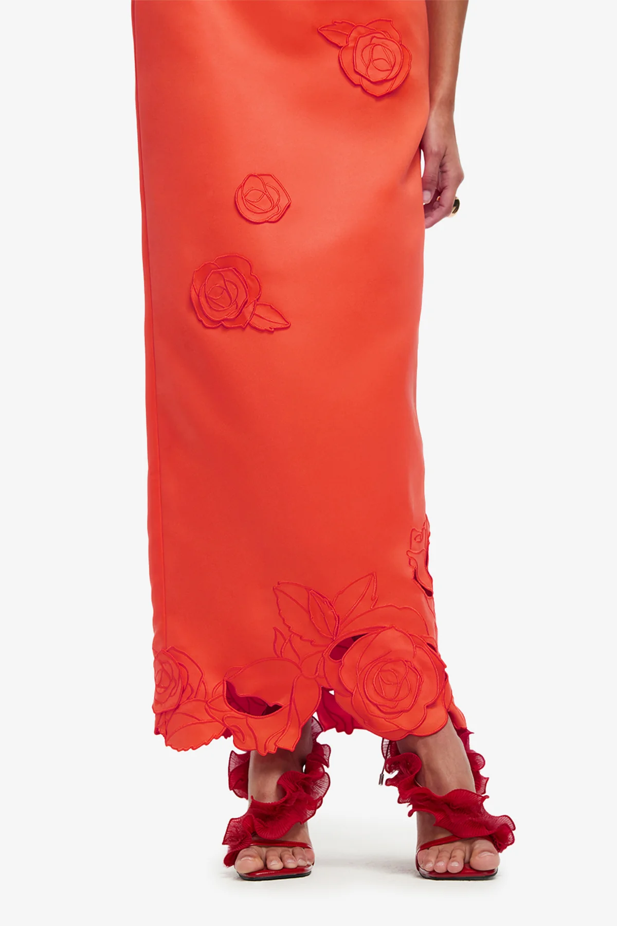 Kyra Appliqué Maxi Skirt - Saffron - Image 6