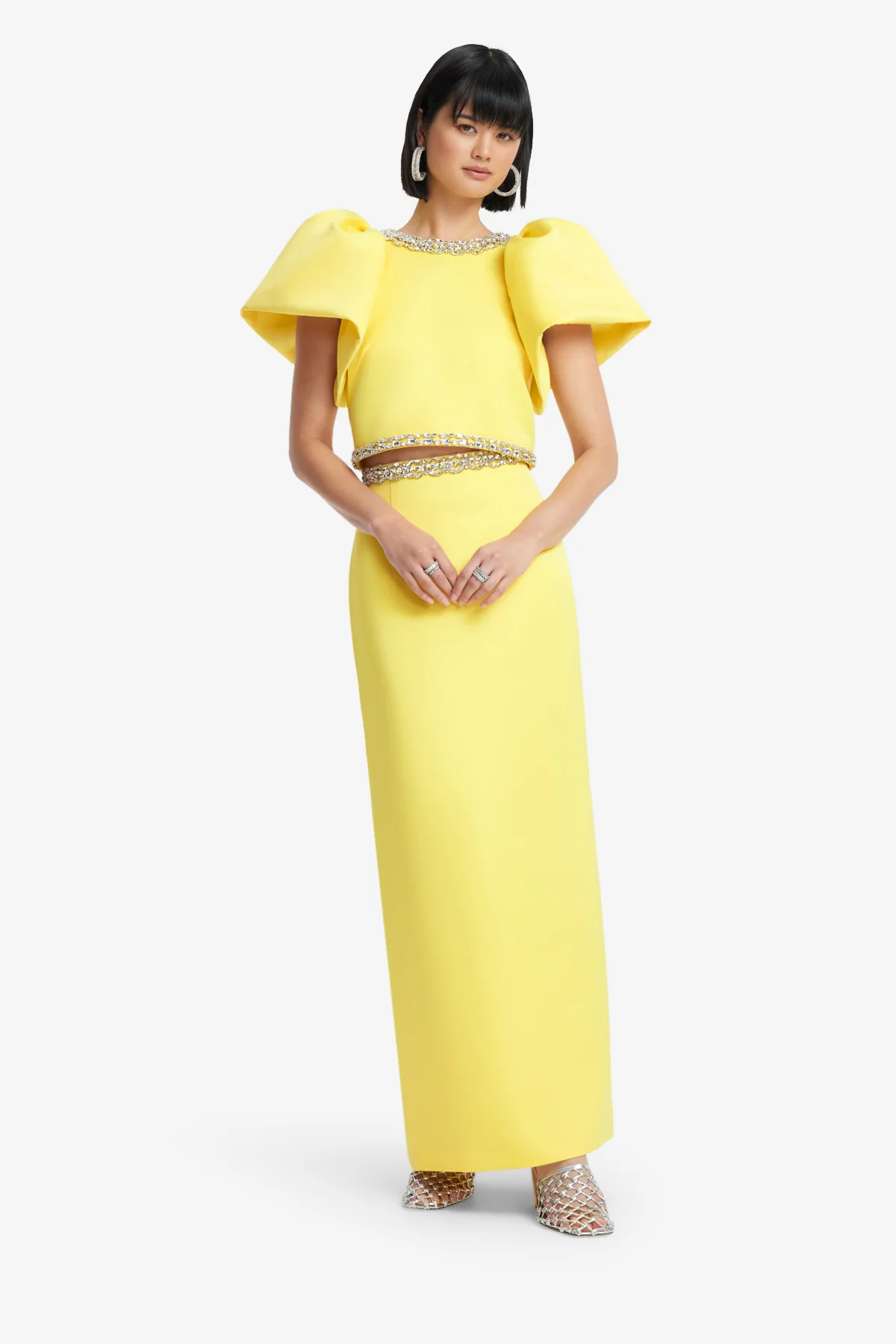 Kyra Embellished Maxi Skirt - Sunshine - Image 3