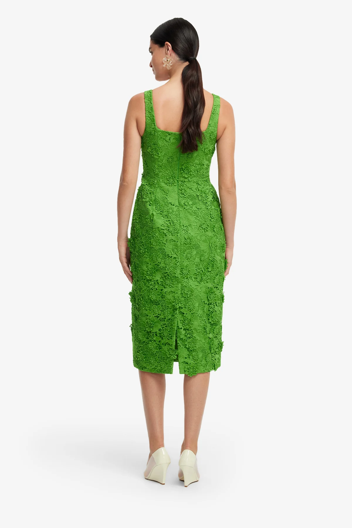 Larissa Lace Midi Dress - Fern - Image 5