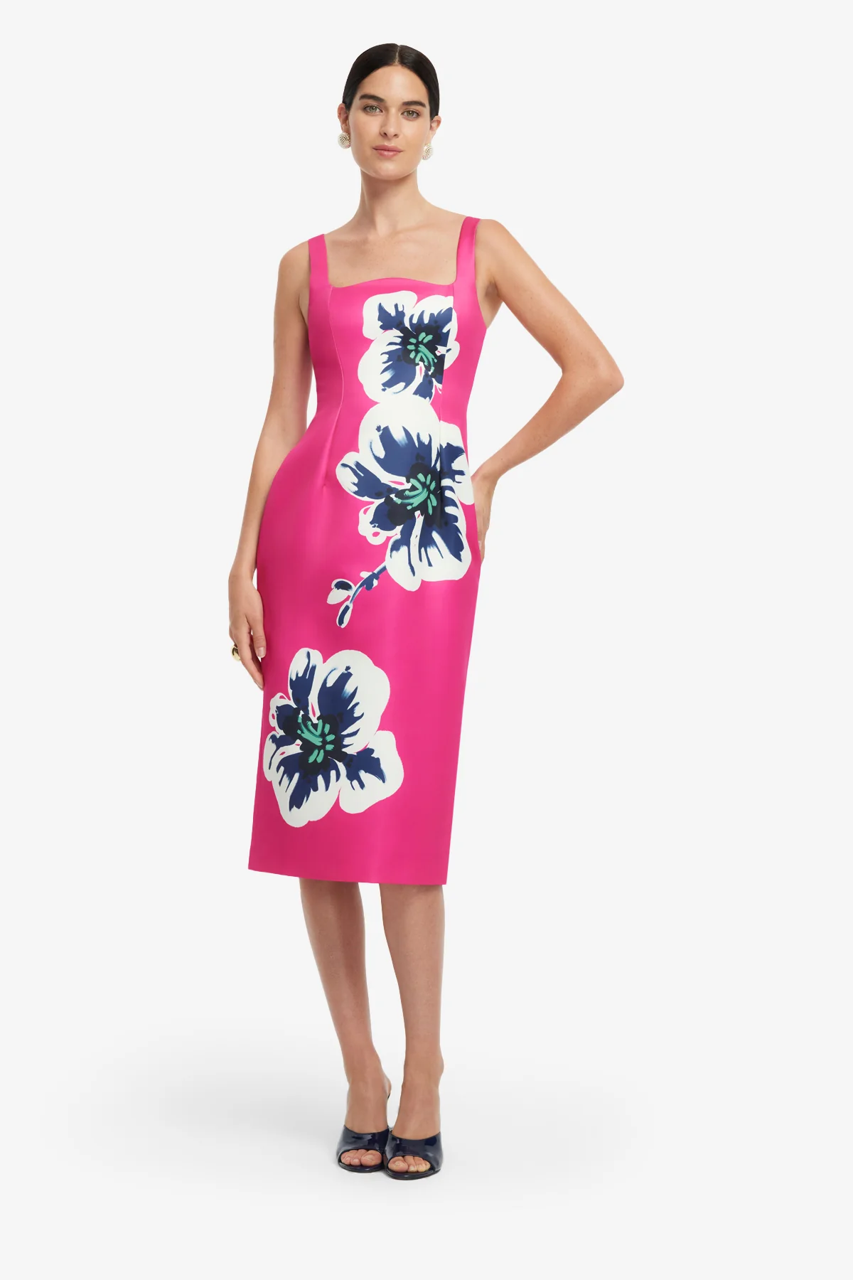 Larissa Midi Dress - Orchid Print - Image 3