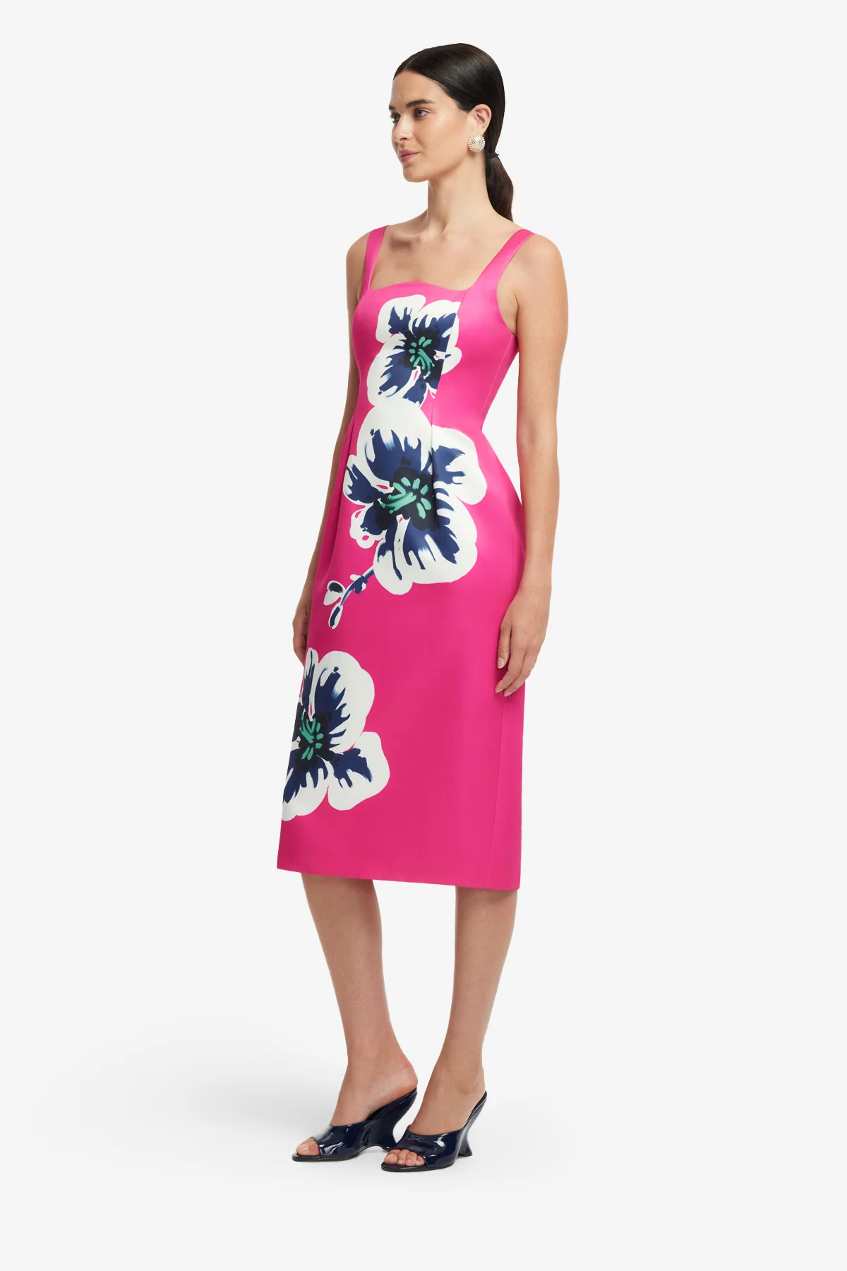 Larissa Midi Dress - Orchid Print - Image 4