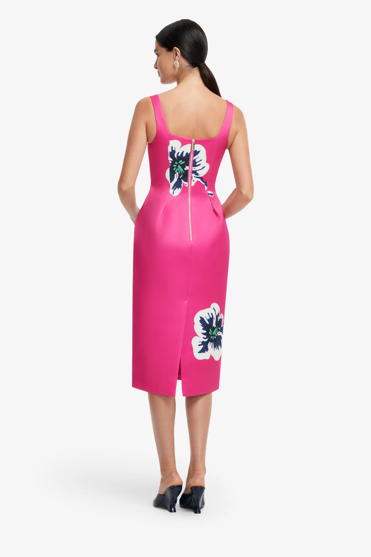 Larissa Midi Dress - Orchid Print - Image 5