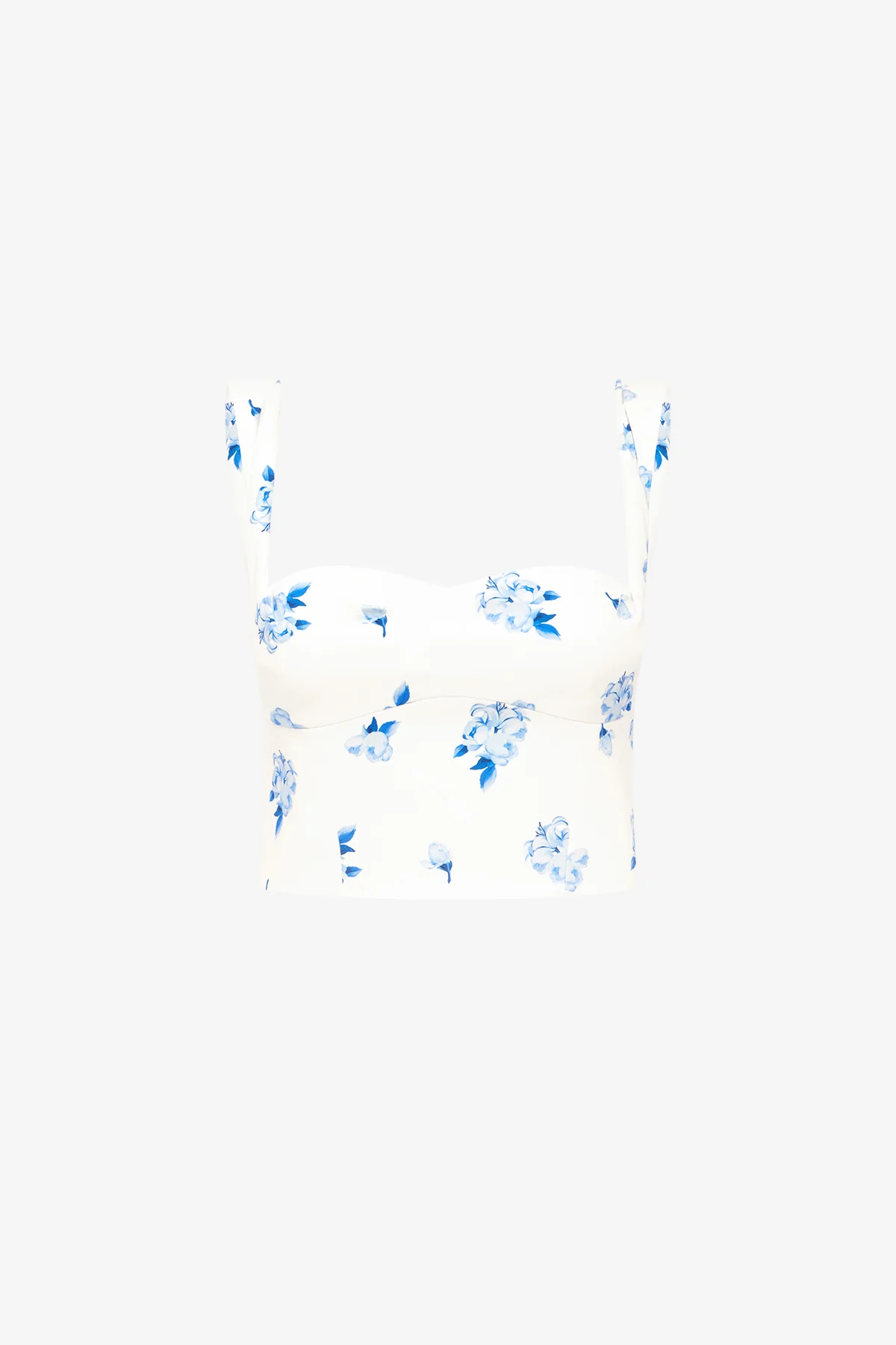 Lexi Top - Ditsy Floral Print in Snow