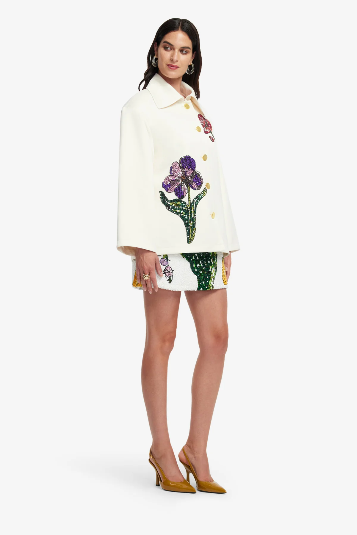 Leyna Embellished Jacket - Wildflowers - Image 4