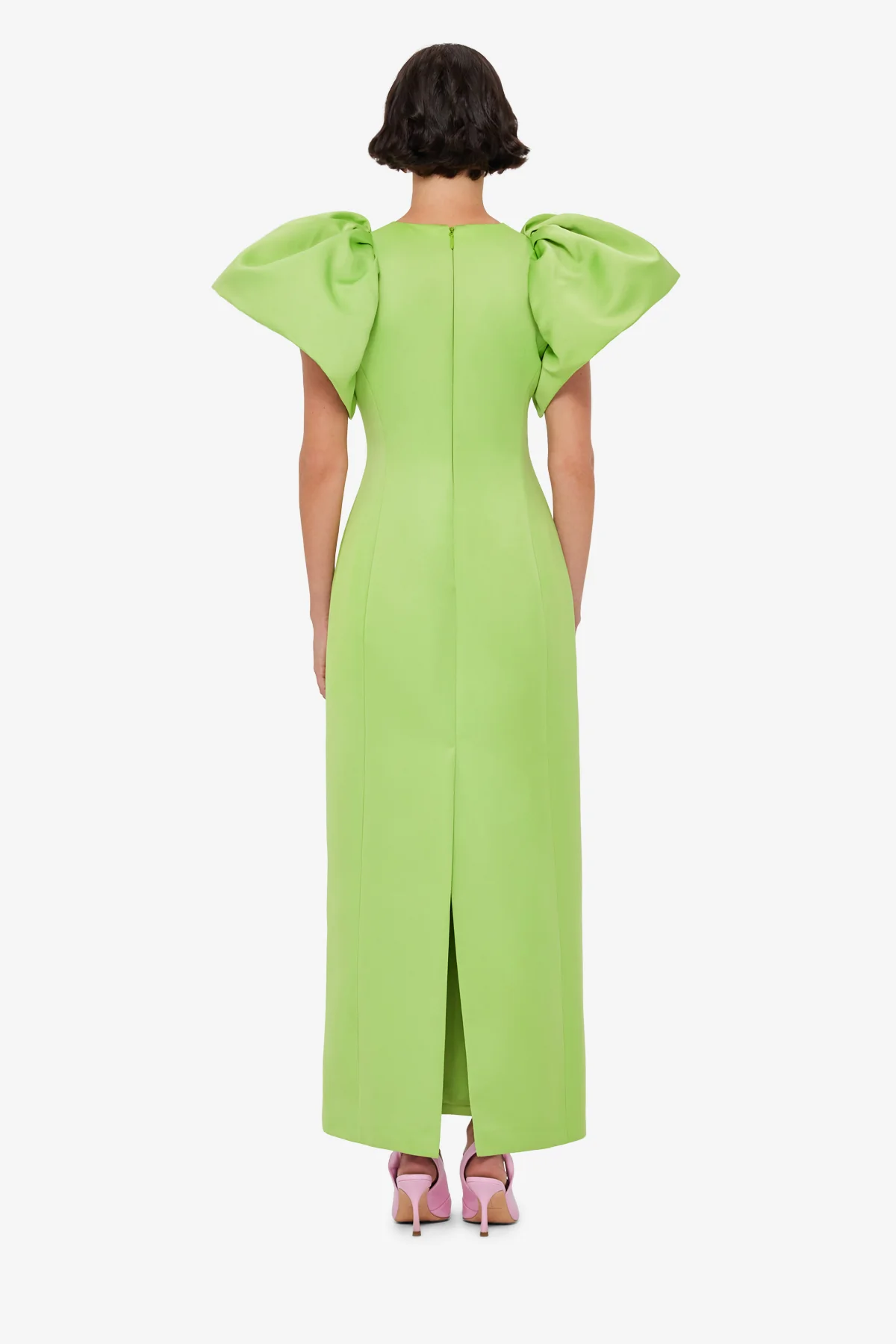 Lucinda Embellished Maxi Dress - Lily Print in Parakeet - Image 5