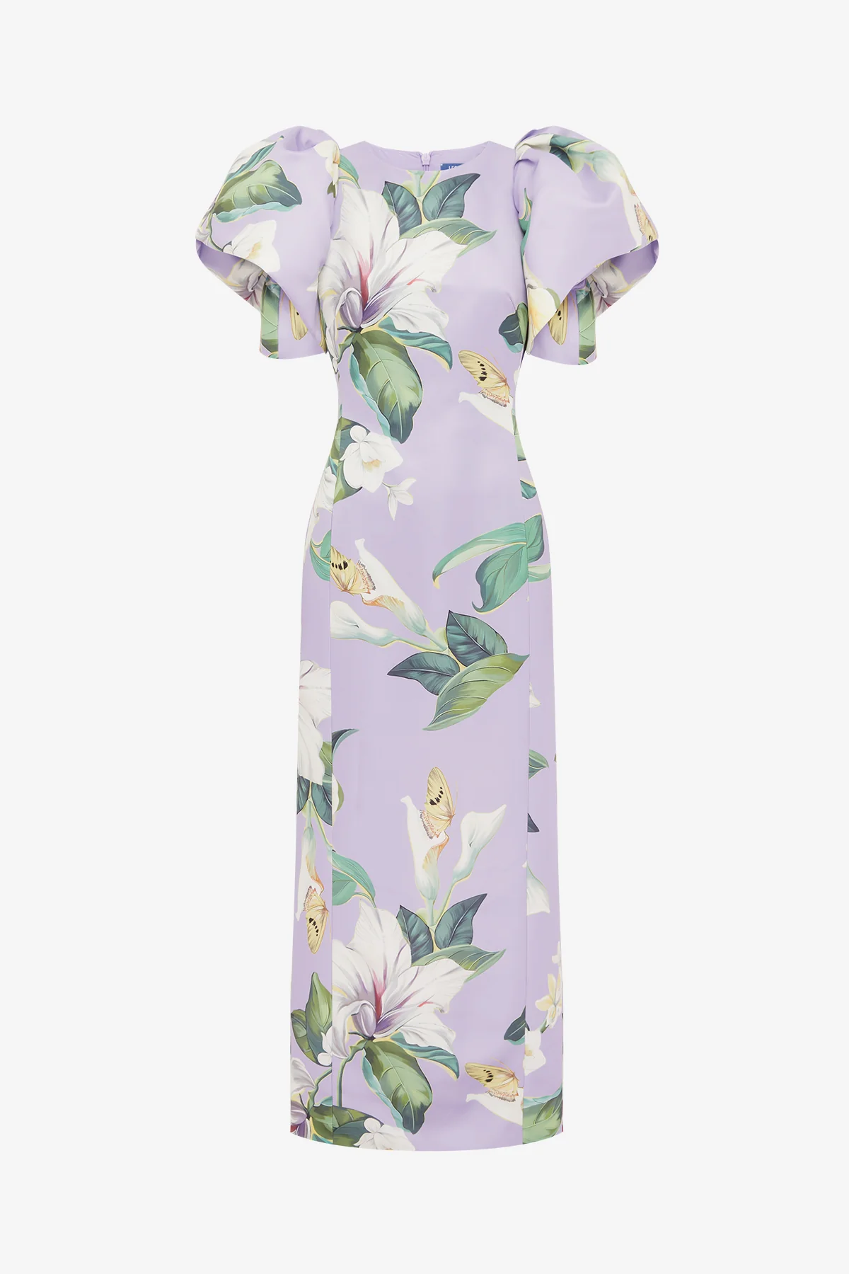 Lucinda Printed Maxi Dress - Lily Blossom in Lilac