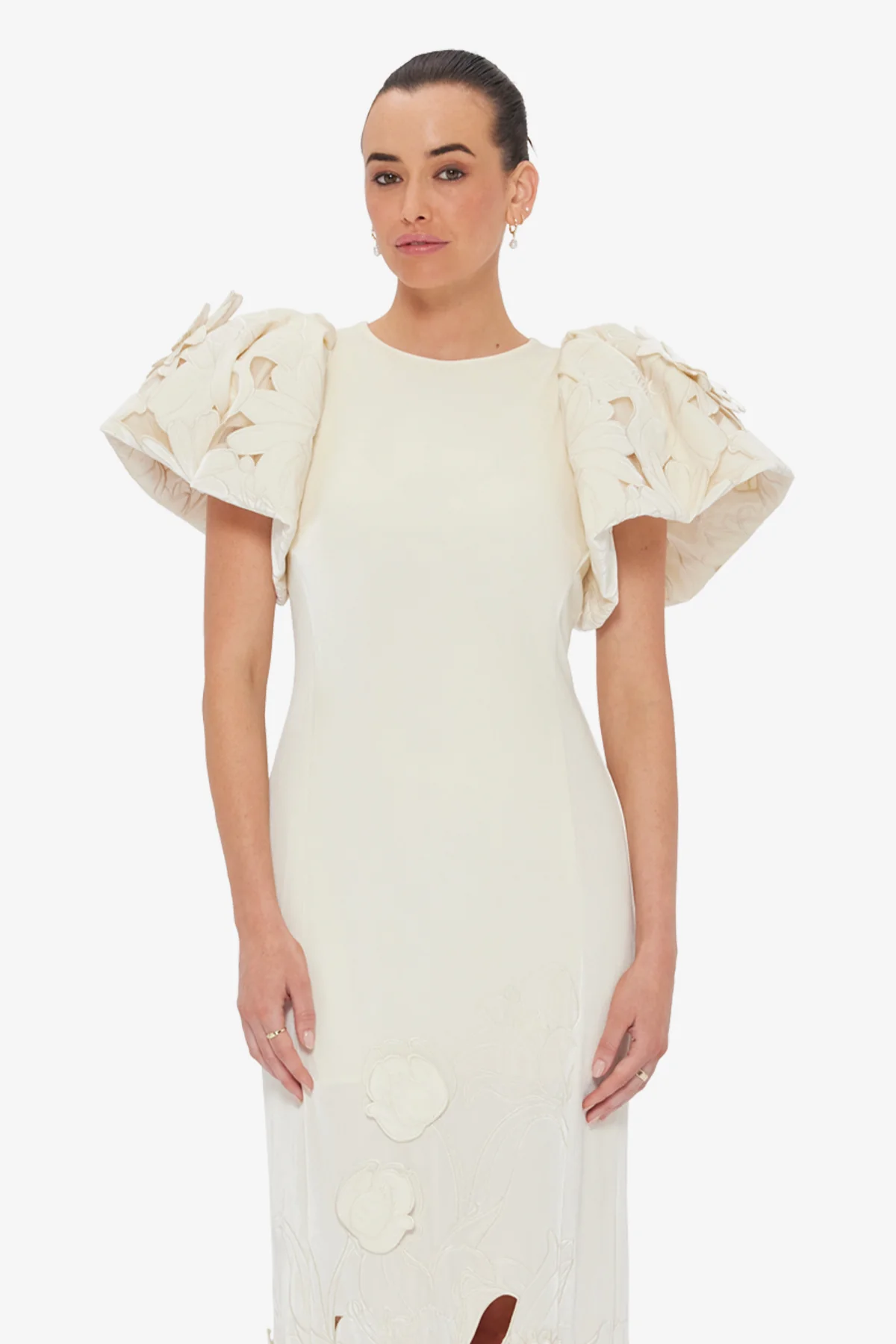 Lucinda Velvet Maxi Dress - Snow - Image 6