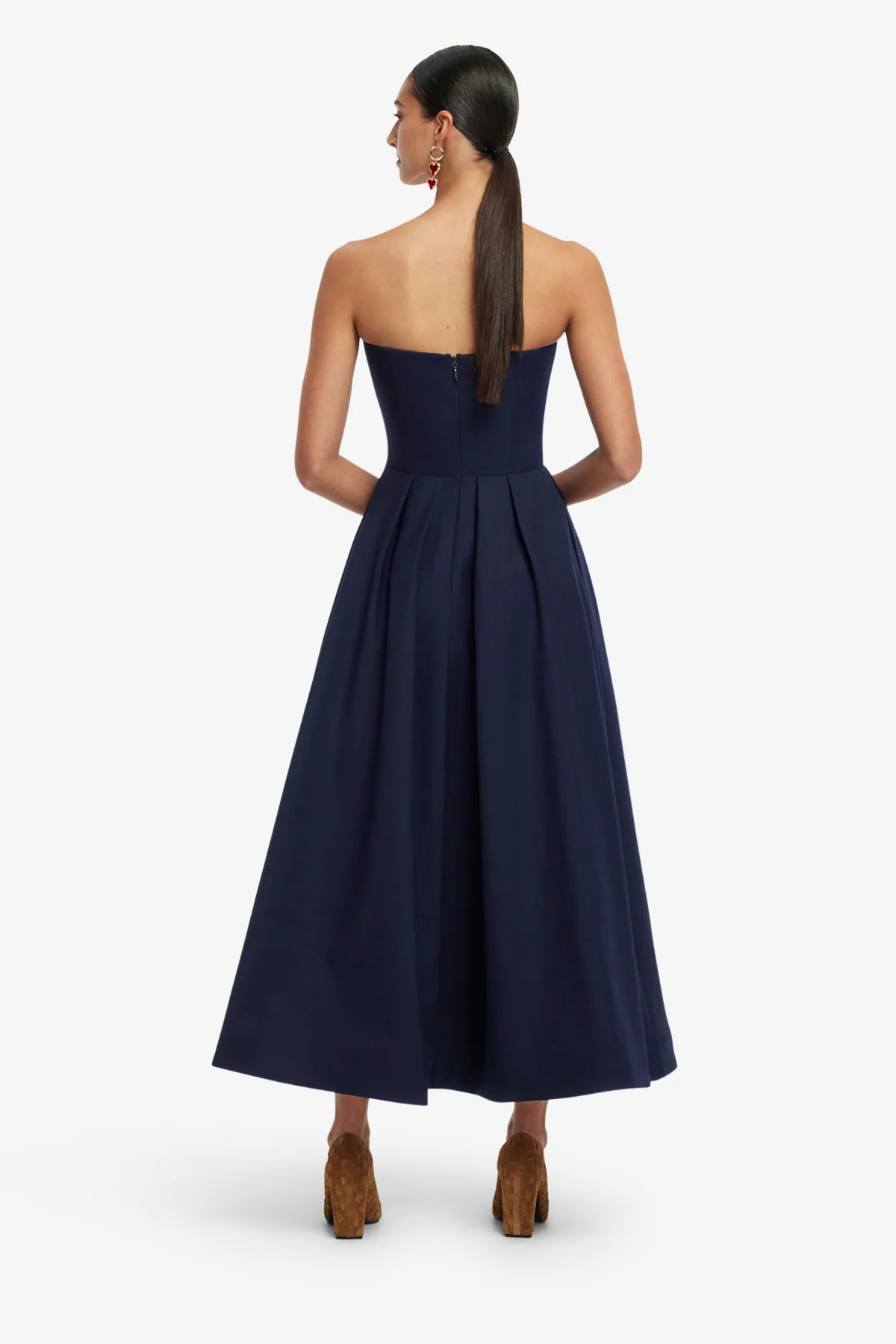 Lynn Bustier Midi Dress - Indigo - Image 5
