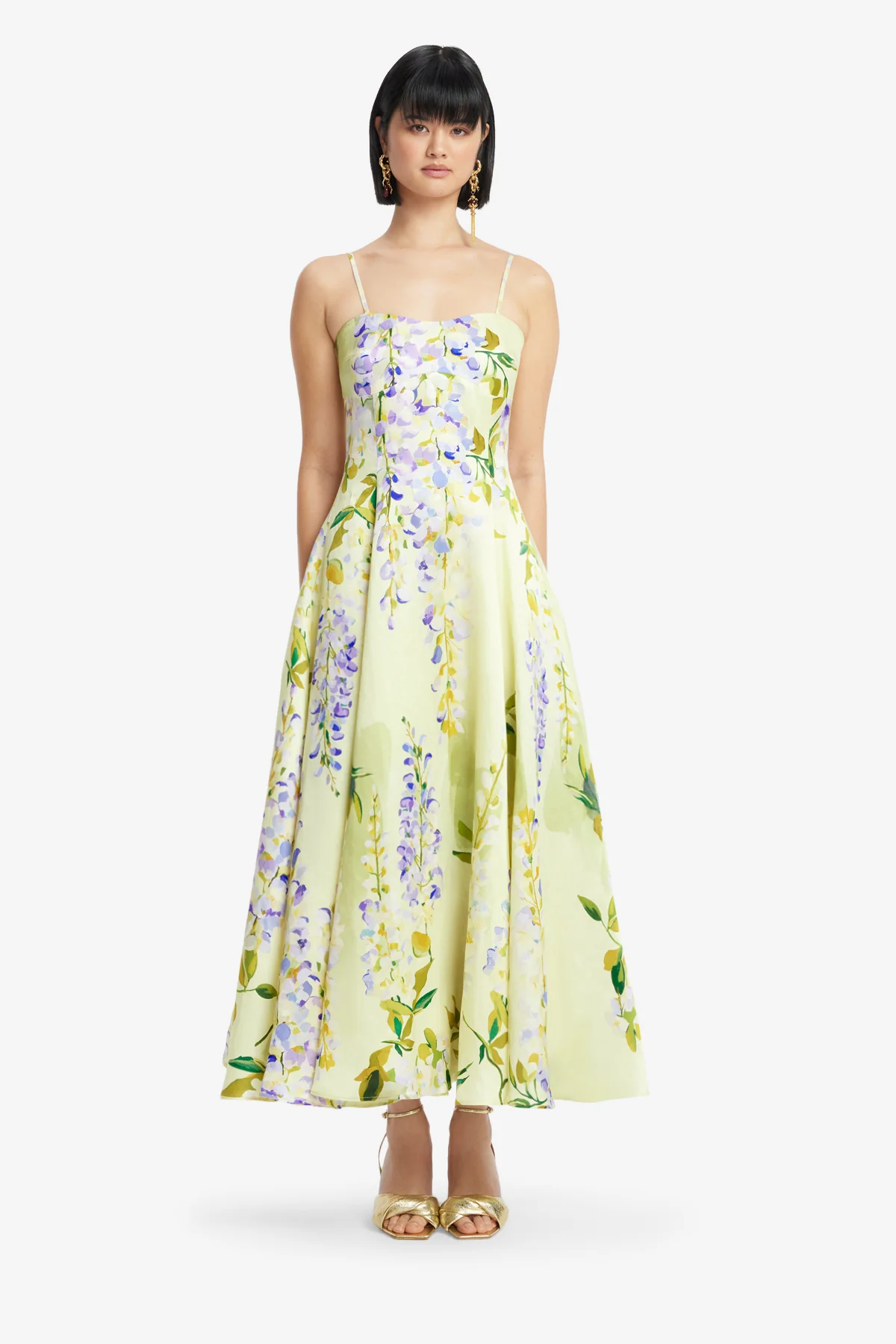 Mariela Midi Dress - Wisteria Print - Image 2