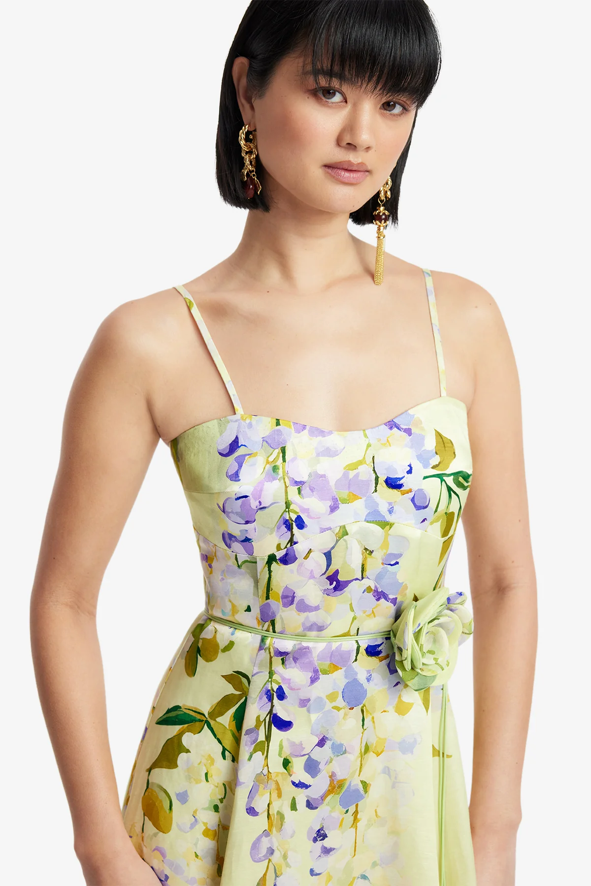 Mariela Midi Dress - Wisteria Print - Image 6