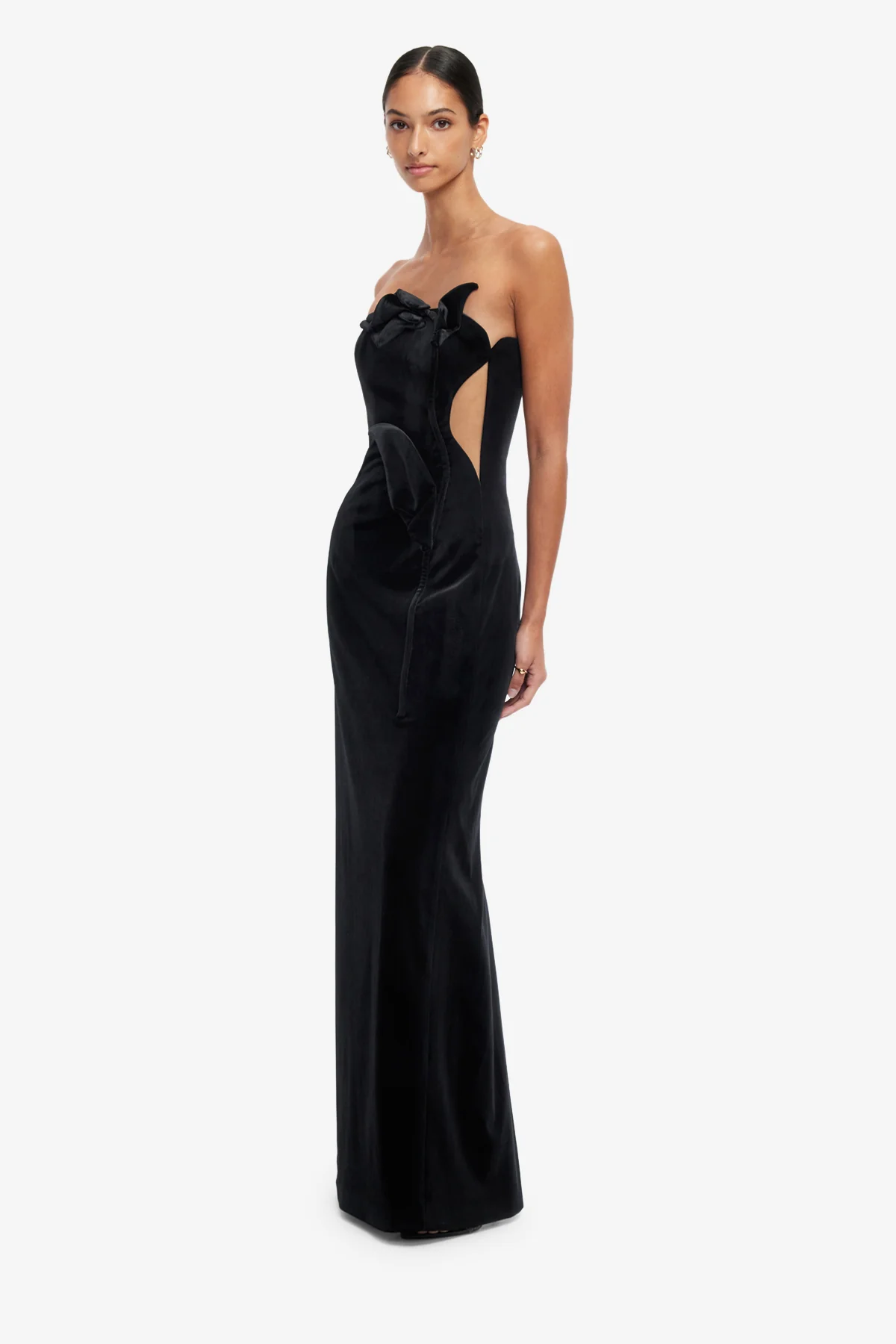Marilyn Velvet Gown - Ebony - Image 4