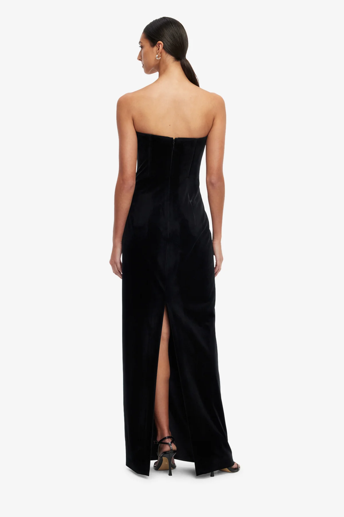 Marilyn Velvet Gown - Ebony - Image 5