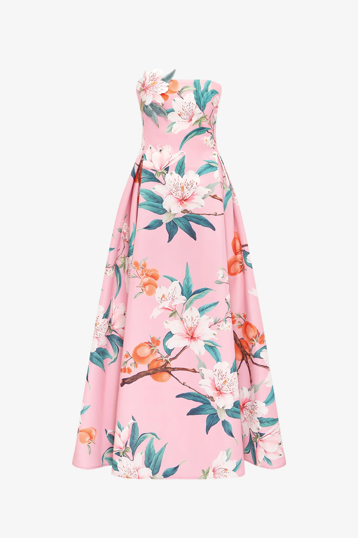 Nora Bustier Maxi Dress - Lavish Print in Pink