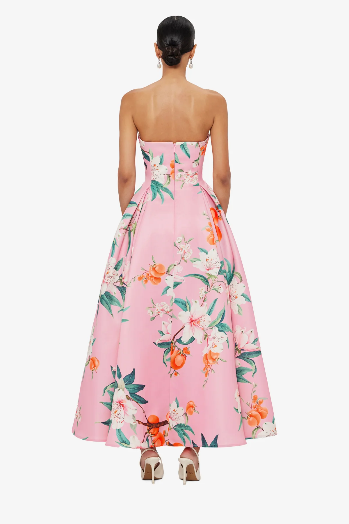 Nora Bustier Maxi Dress - Lavish Print in Pink - Image 5