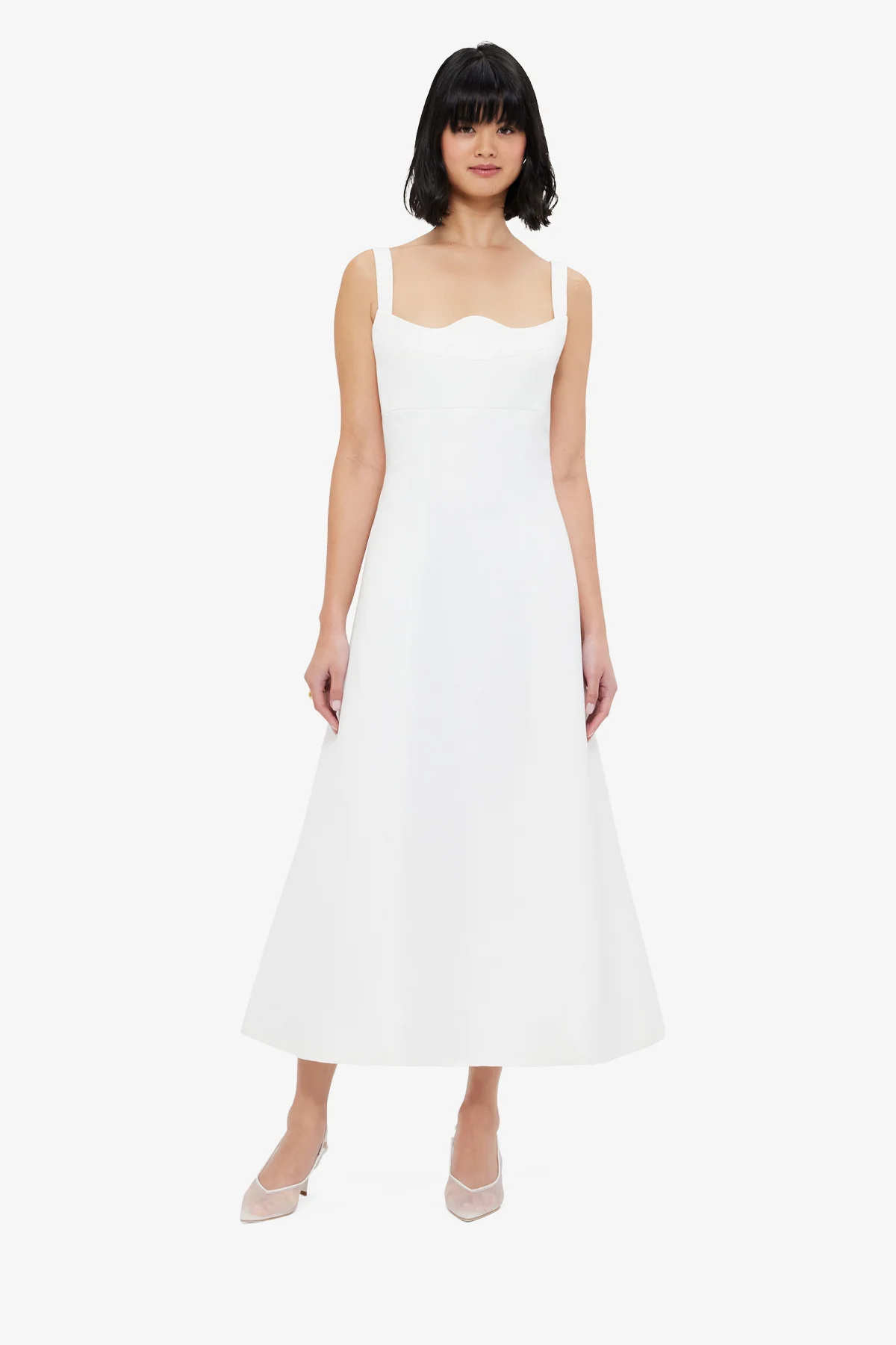 Odette Midi Dress - Snow - Image 3