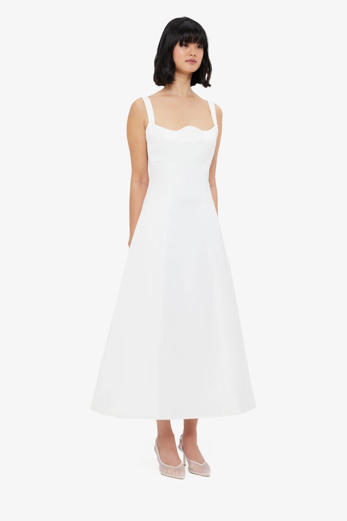 Odette Midi Dress - Snow - Image 4