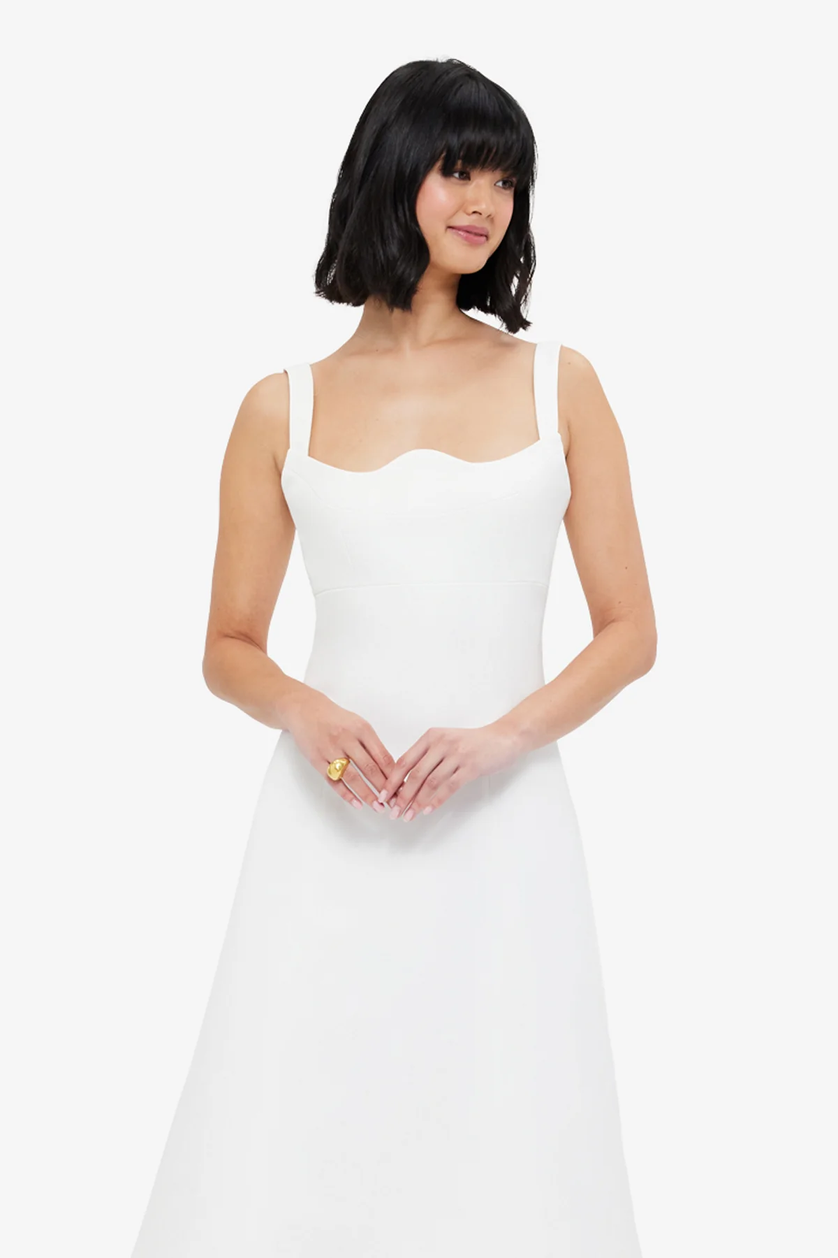 Odette Midi Dress - Snow - Image 6