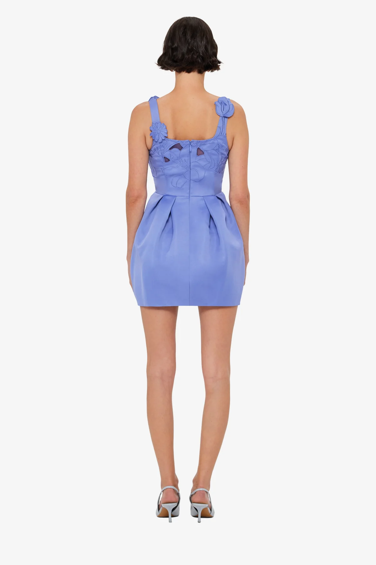 Piper Appliqué Bell Shape Mini Dress - Moonlight - Image 5