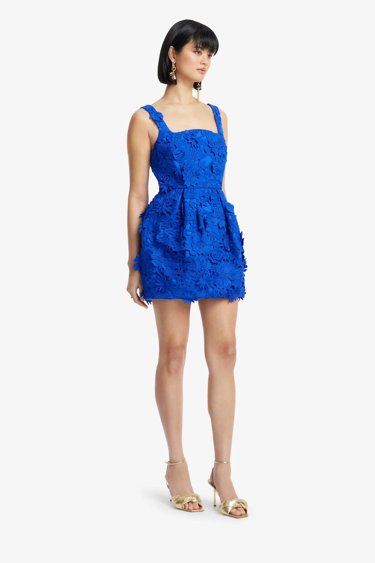 Piper Lace Mini Dress - Lapis - Image 4