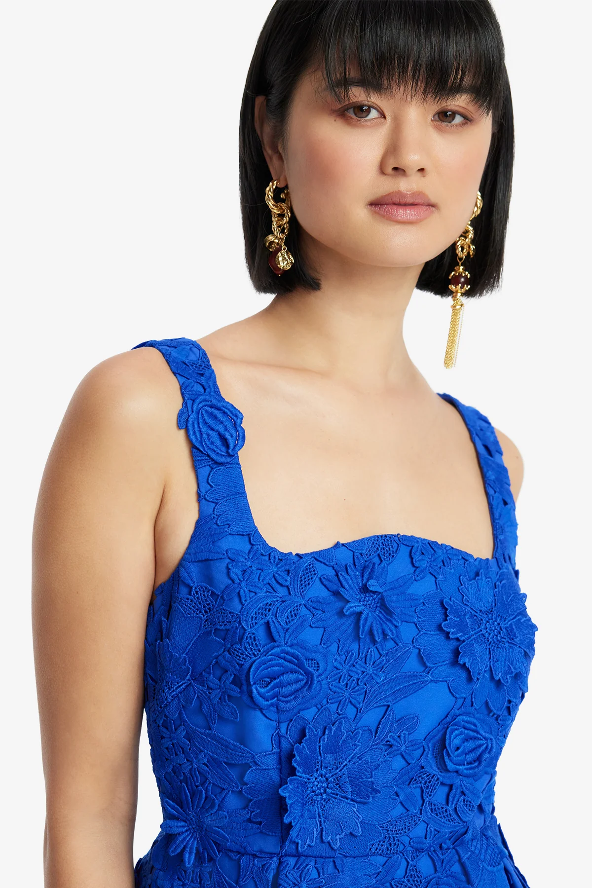 Piper Lace Mini Dress - Lapis - Image 6