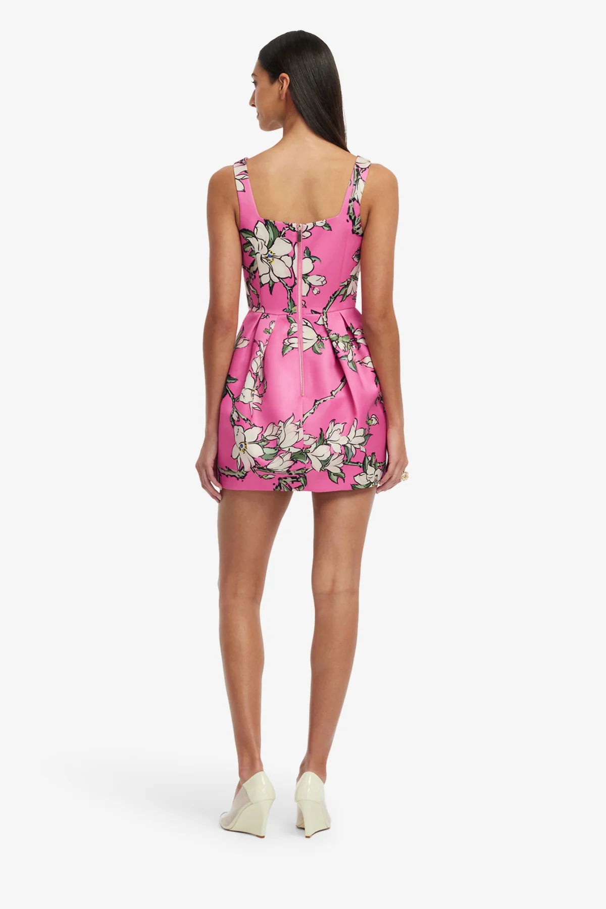 Piper Mini Dress - Pink Magnolia Print - Image 5