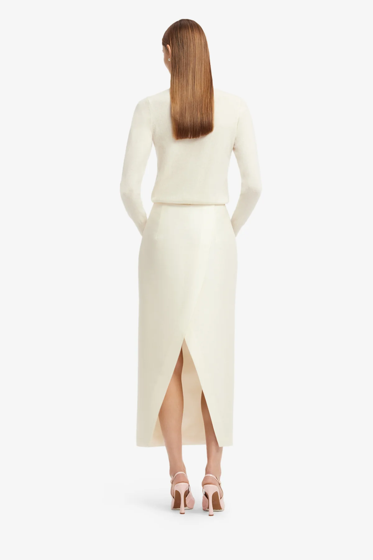Quinn Embellished Wool Midi Skirt - Wildflower - Image 5