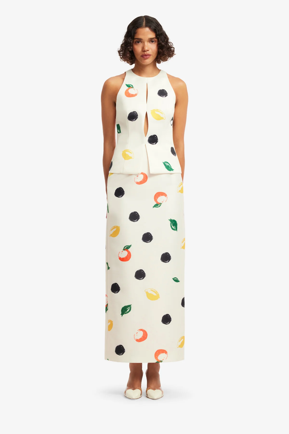 Quinn Maxi Skirt - Citrus Spots - Image 2
