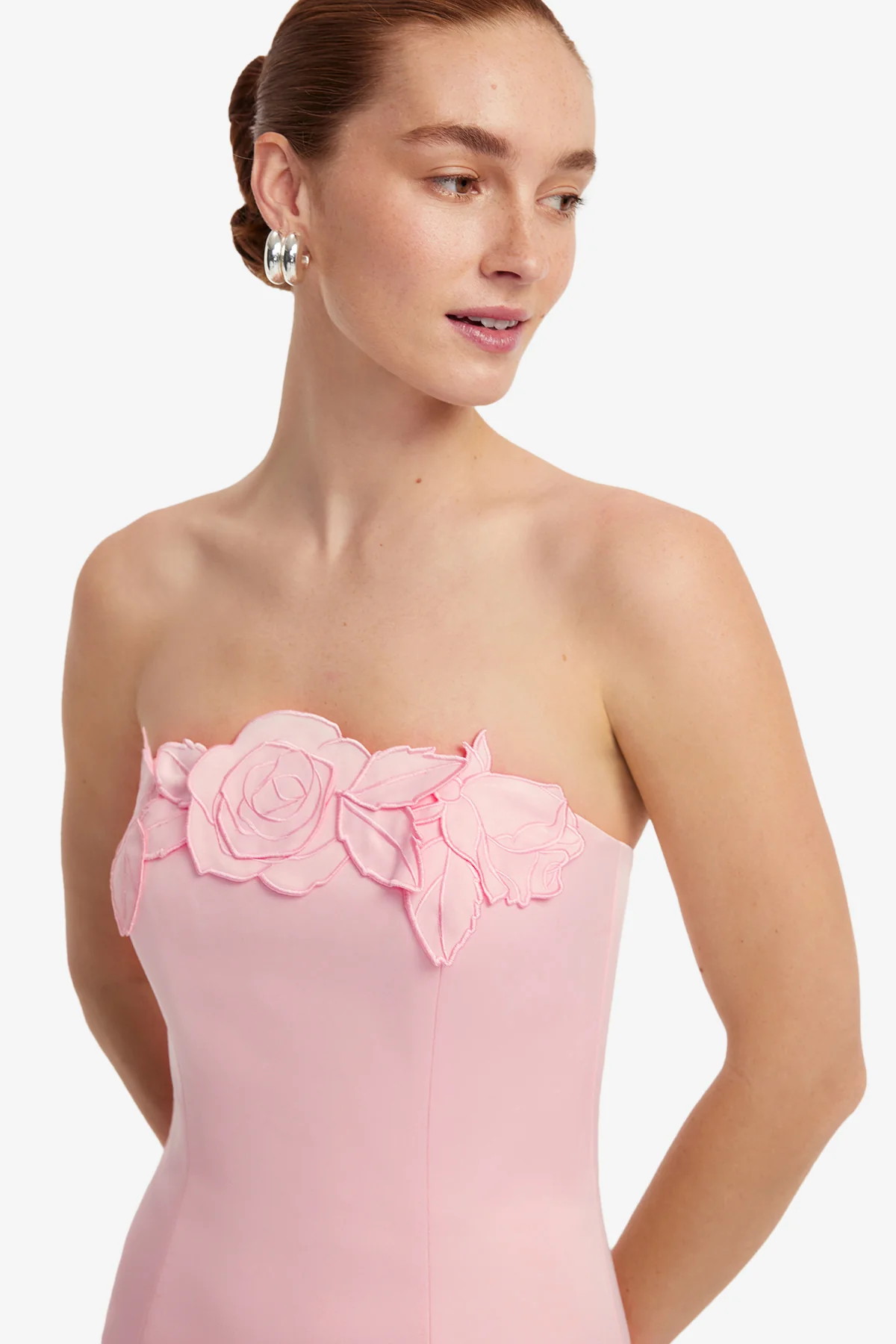 Rayna Appliqué Bustier Maxi Dress - Blush Pink - Image 6