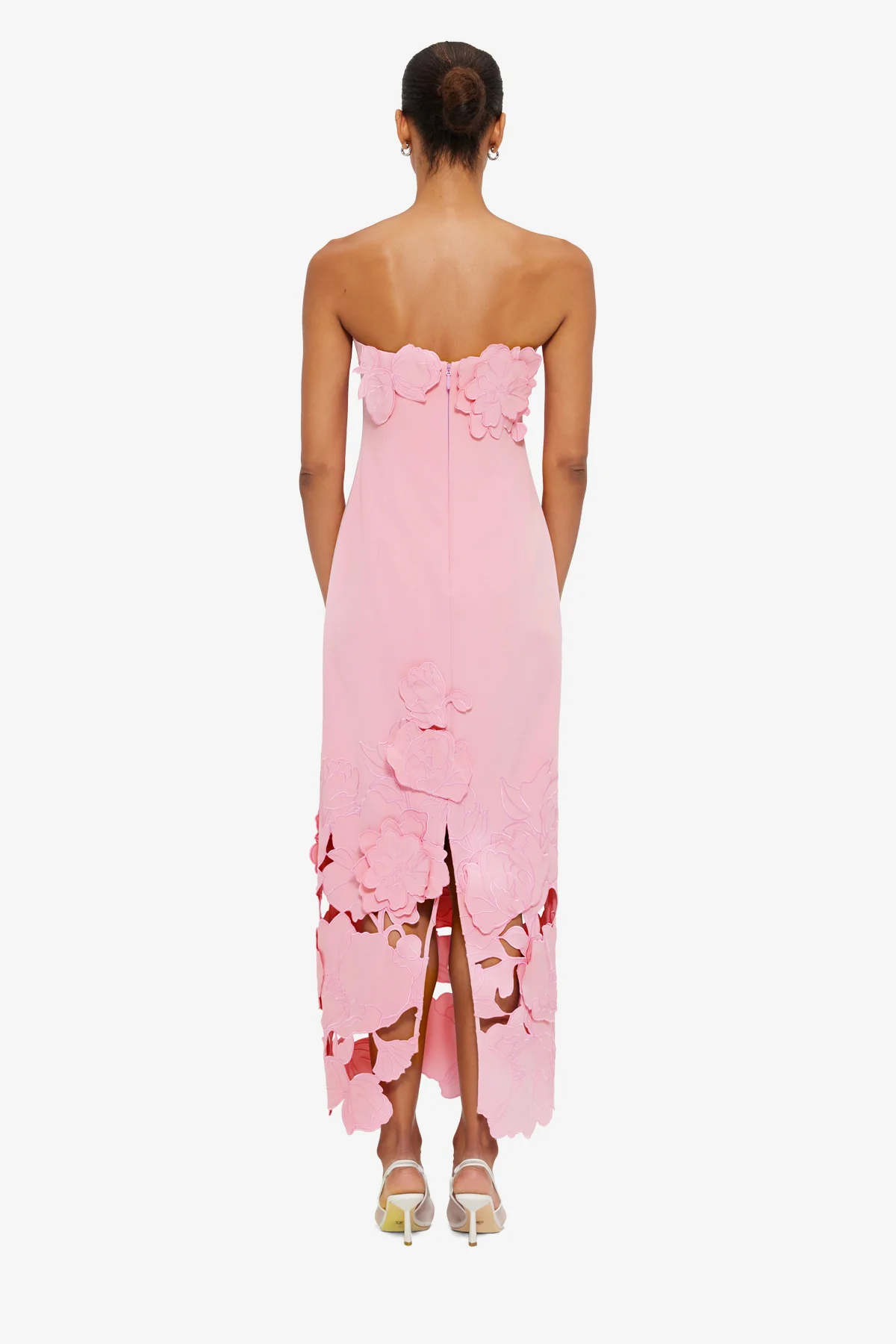 Rayna Appliqué Bustier Maxi Dress - Flamingo - Image 5
