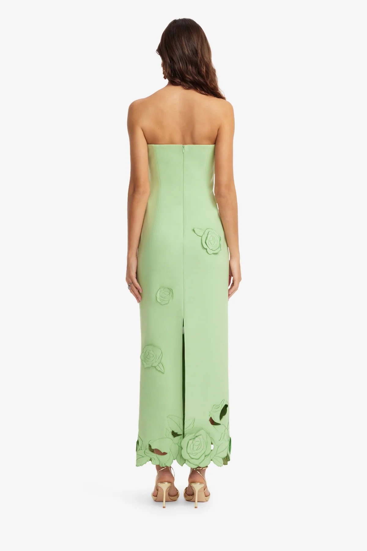 Rayna Appliqué Bustier Maxi Dress - Juniper Green - Image 5