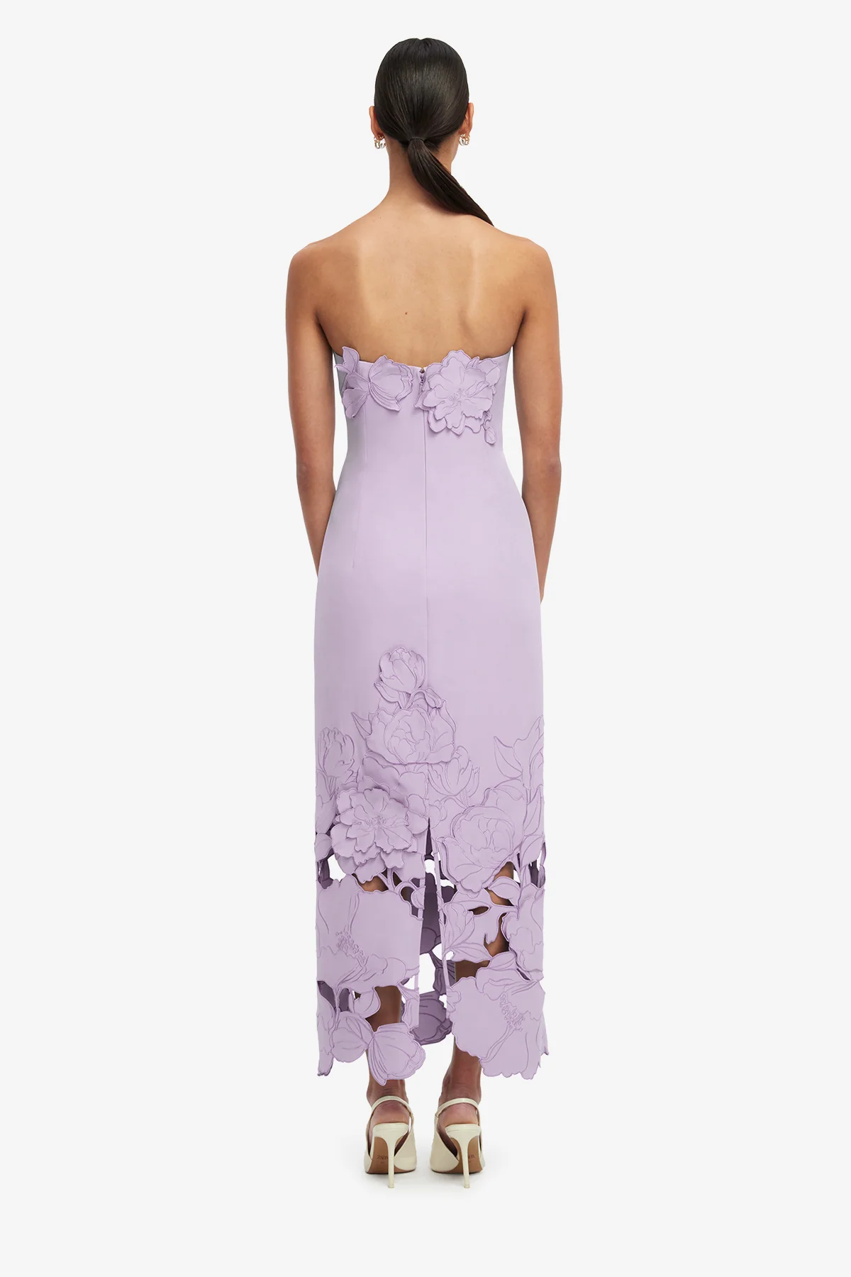 Rayna Appliqué Bustier Maxi Dress - Lilac - Image 5
