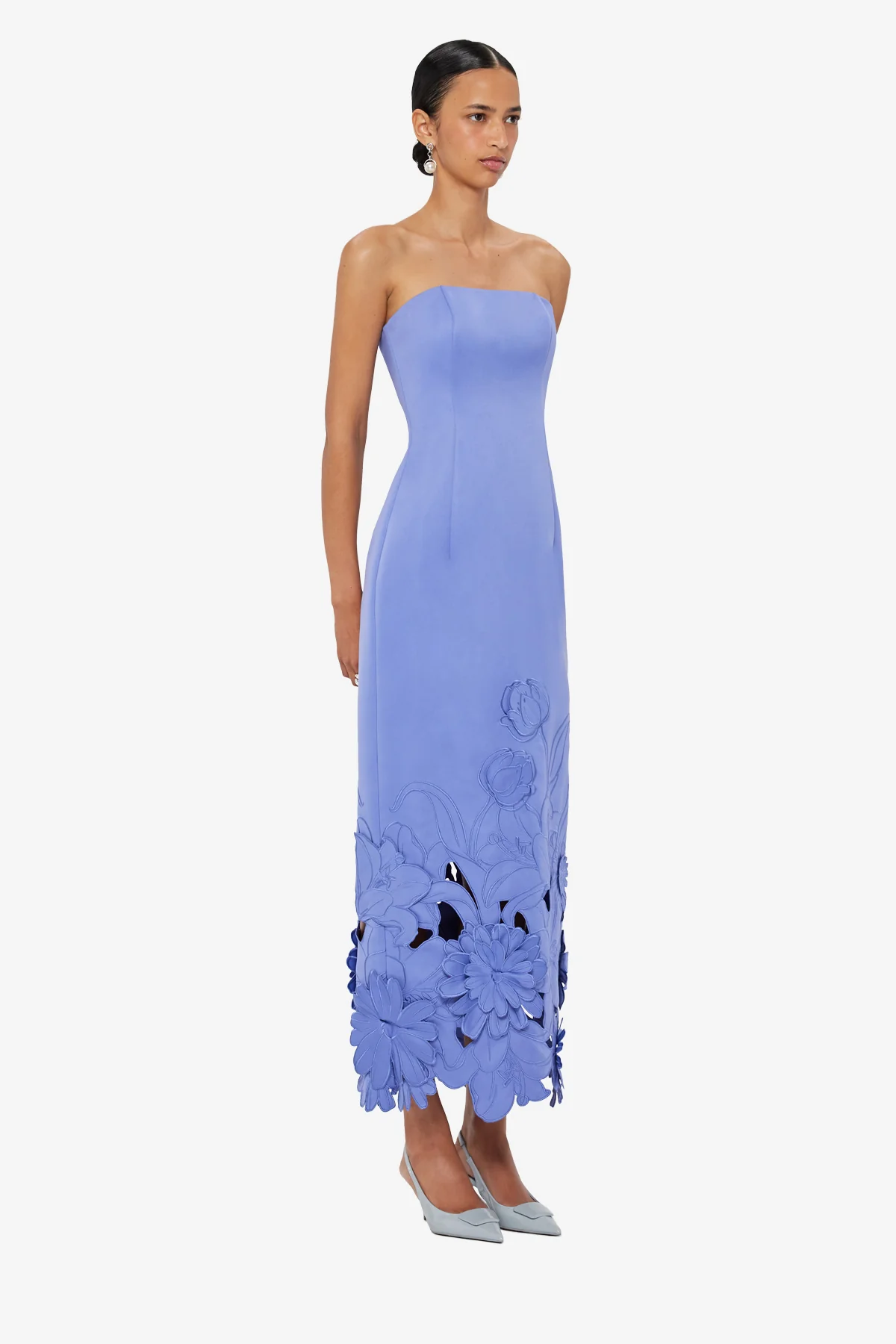 Rayna Appliqué Bustier Maxi Dress - Moonlight - Image 4