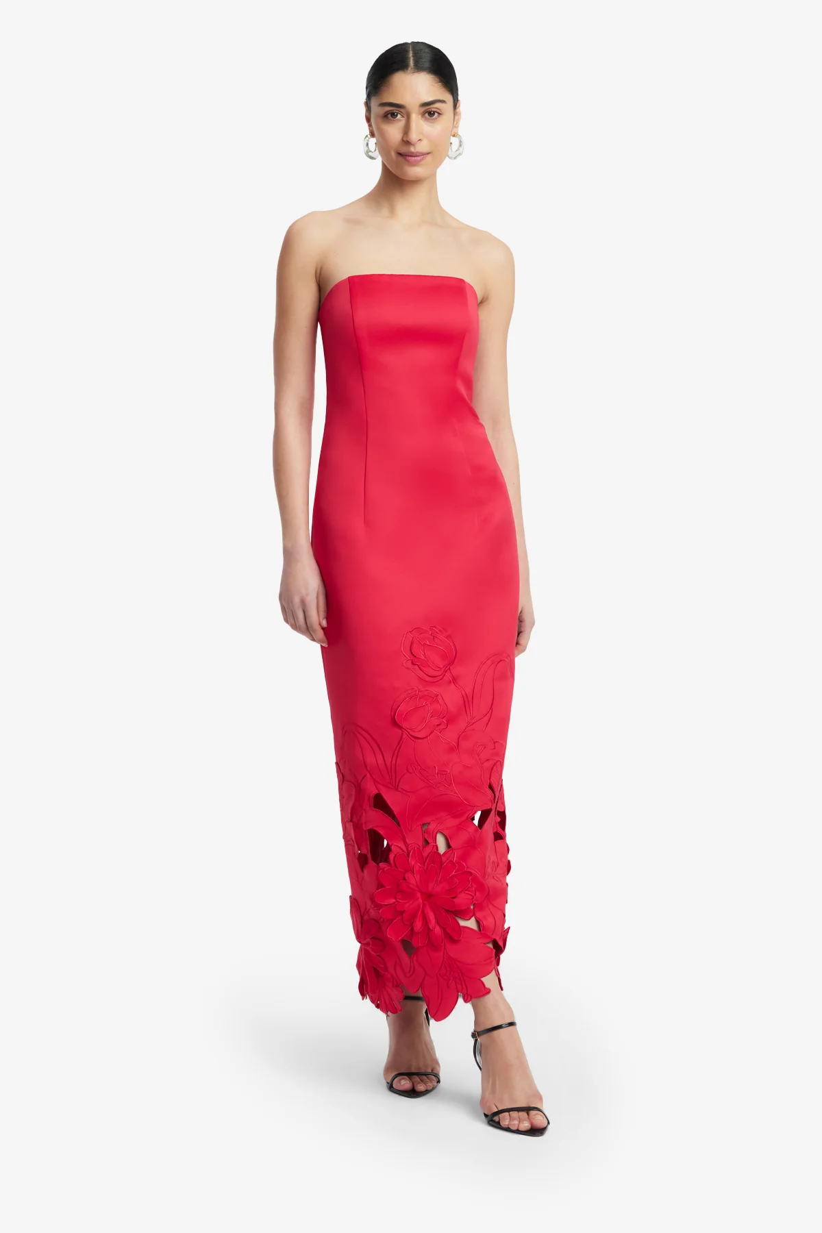 Rayna Appliqué Bustier Maxi Dress - Rosa - Image 3