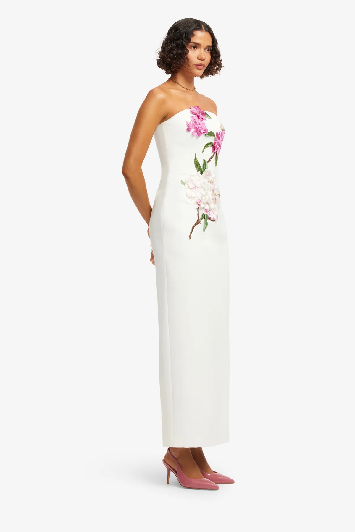 Rayna Appliqué Floral Maxi Dress - Floral Pear Print - Image 4