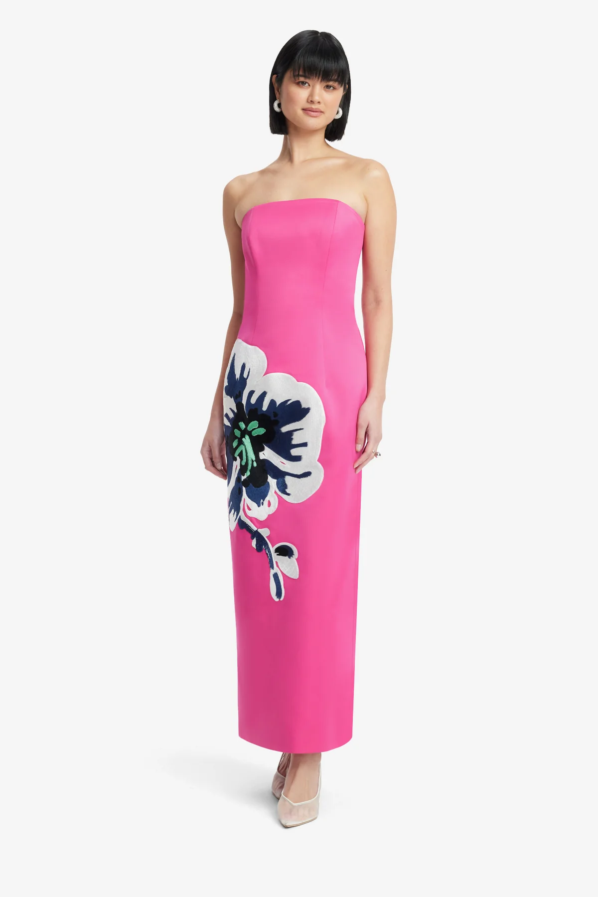 Rayna Bustier Maxi Dress - Orchid Print - Image 3