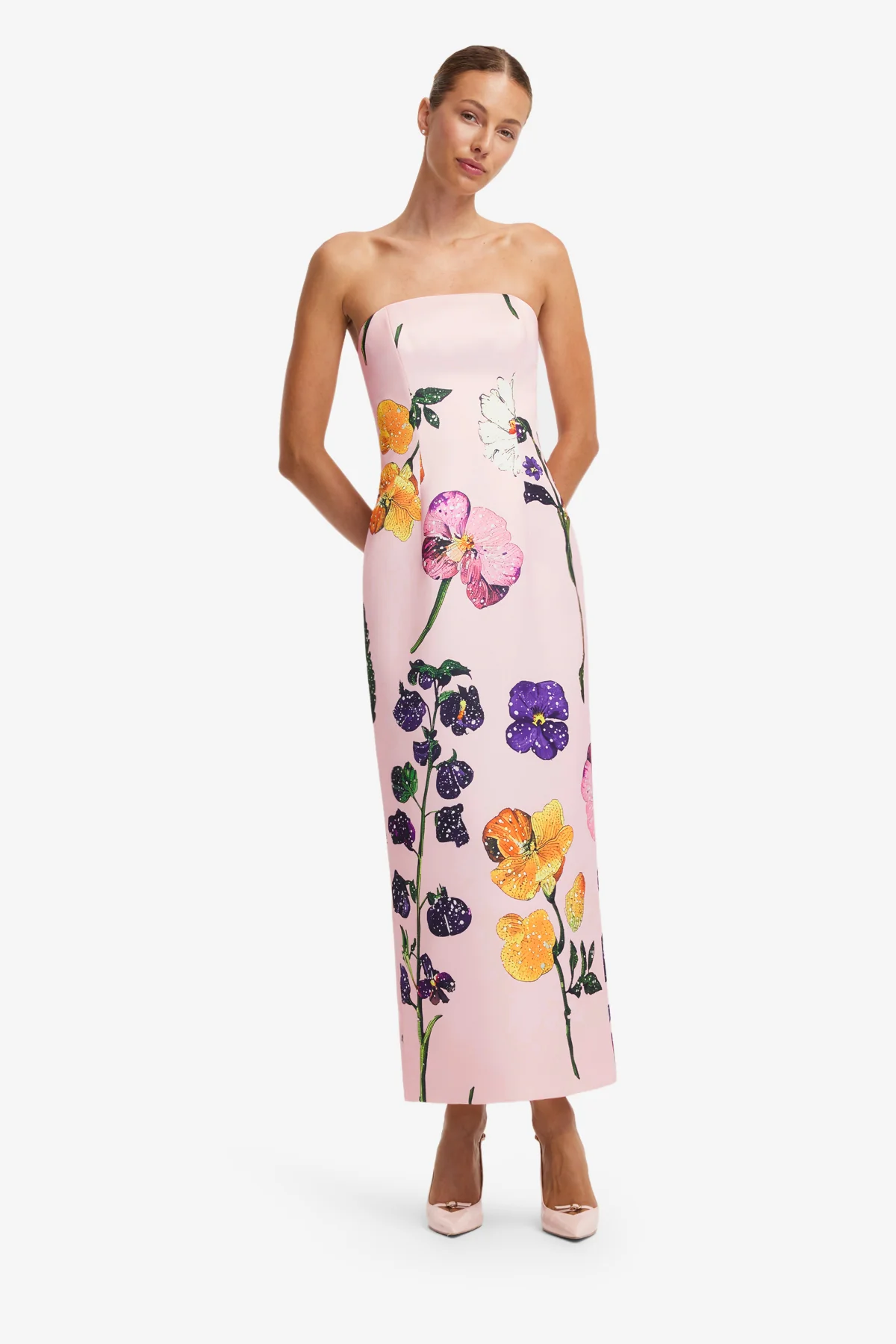 Rayna Printed Bustier Maxi Dress - Wildbloom - Image 3