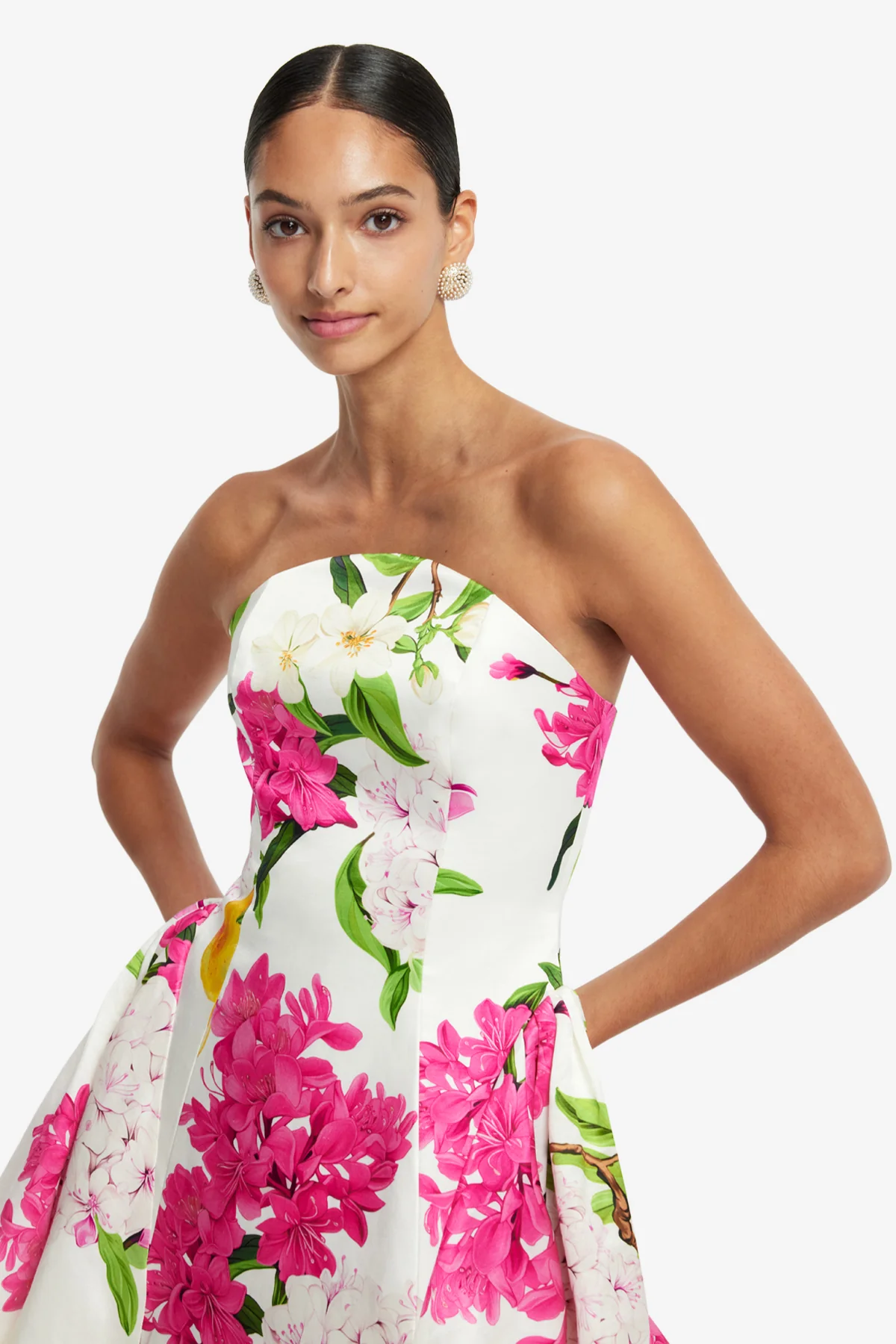 Reese Bustier Mini Dress - Floral Pear Print - Image 6