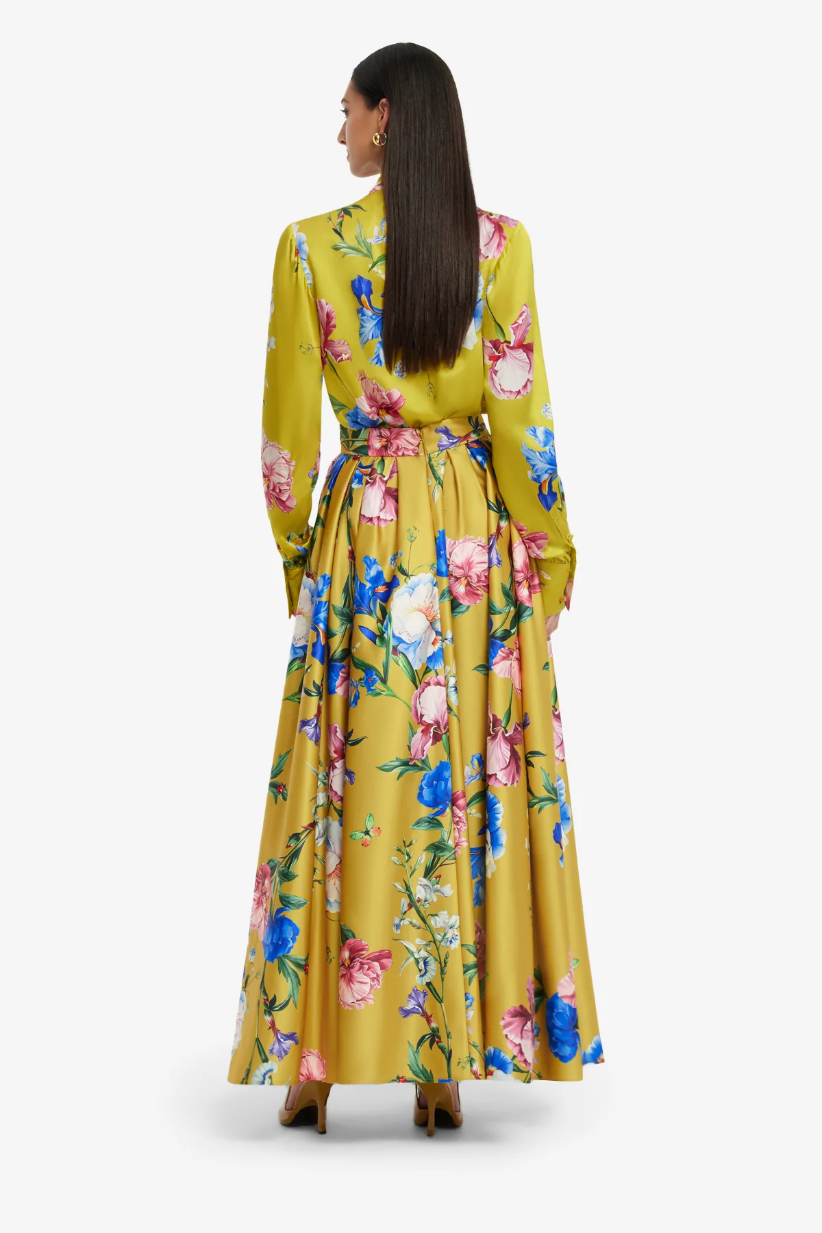Reinette Skirt - Garden Print in Mustard - Image 5