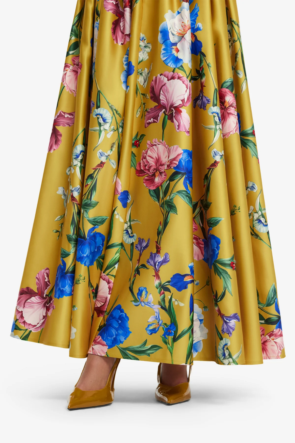 Reinette Skirt - Garden Print in Mustard - Image 6
