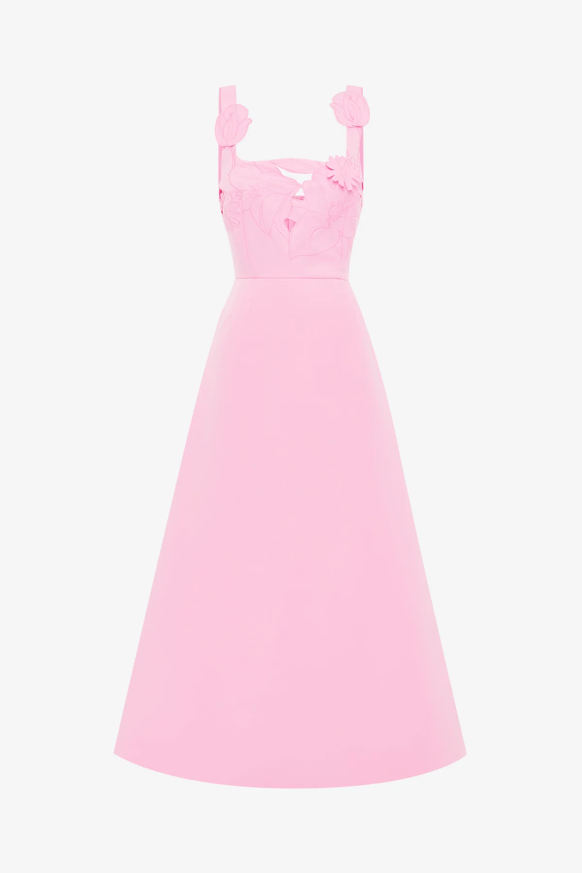Rianne Appliqué Maxi Dress - Baby Pink