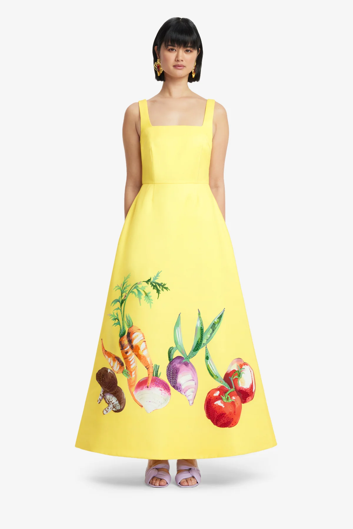 Rianne Appliqué Maxi Dress - Harvest Print - Image 2