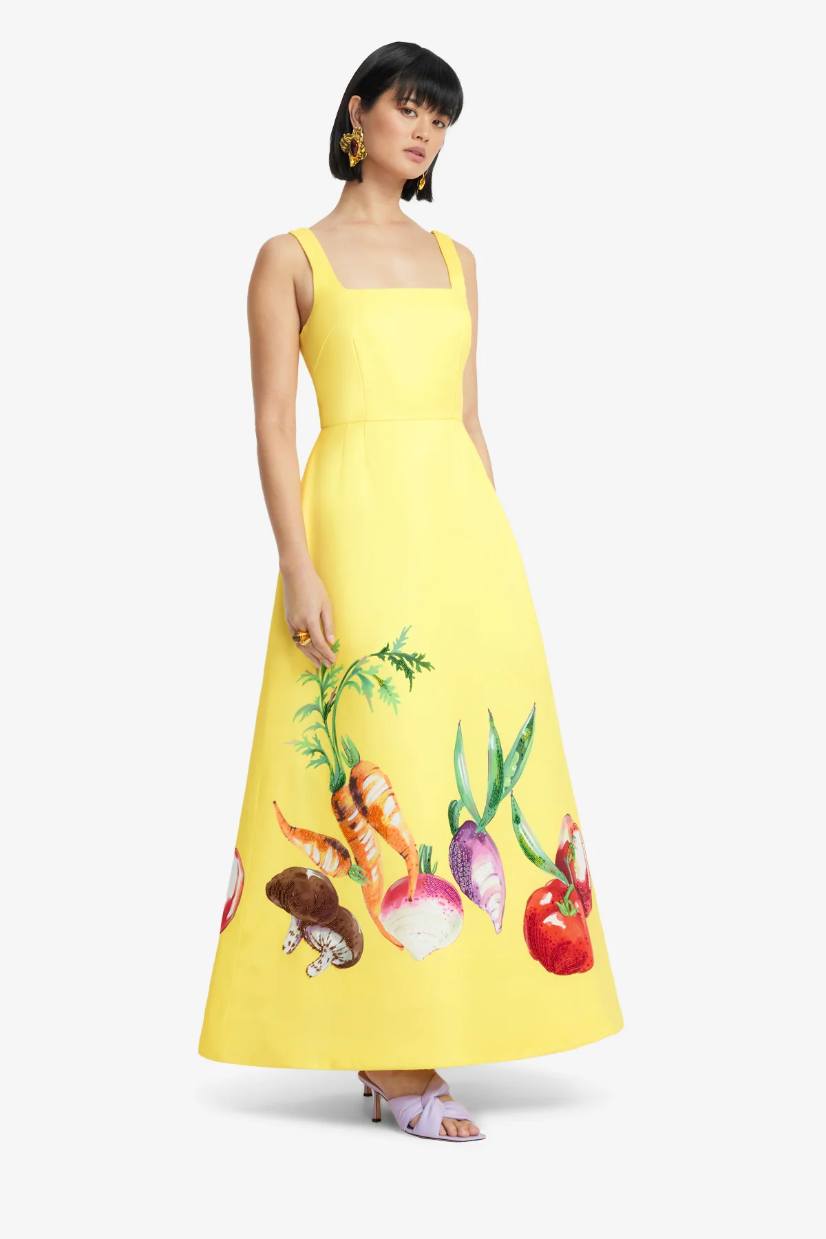 Rianne Appliqué Maxi Dress - Harvest Print - Image 4