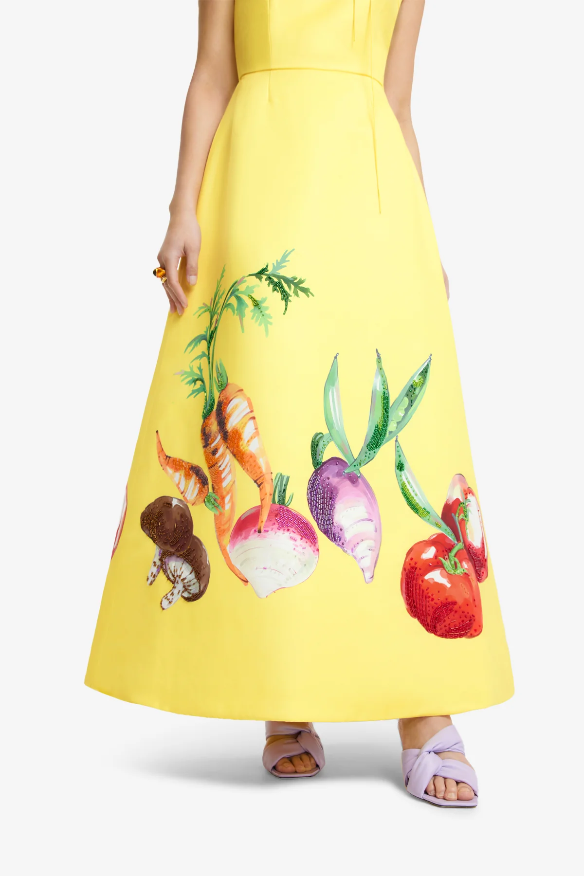 Rianne Appliqué Maxi Dress - Harvest Print - Image 6