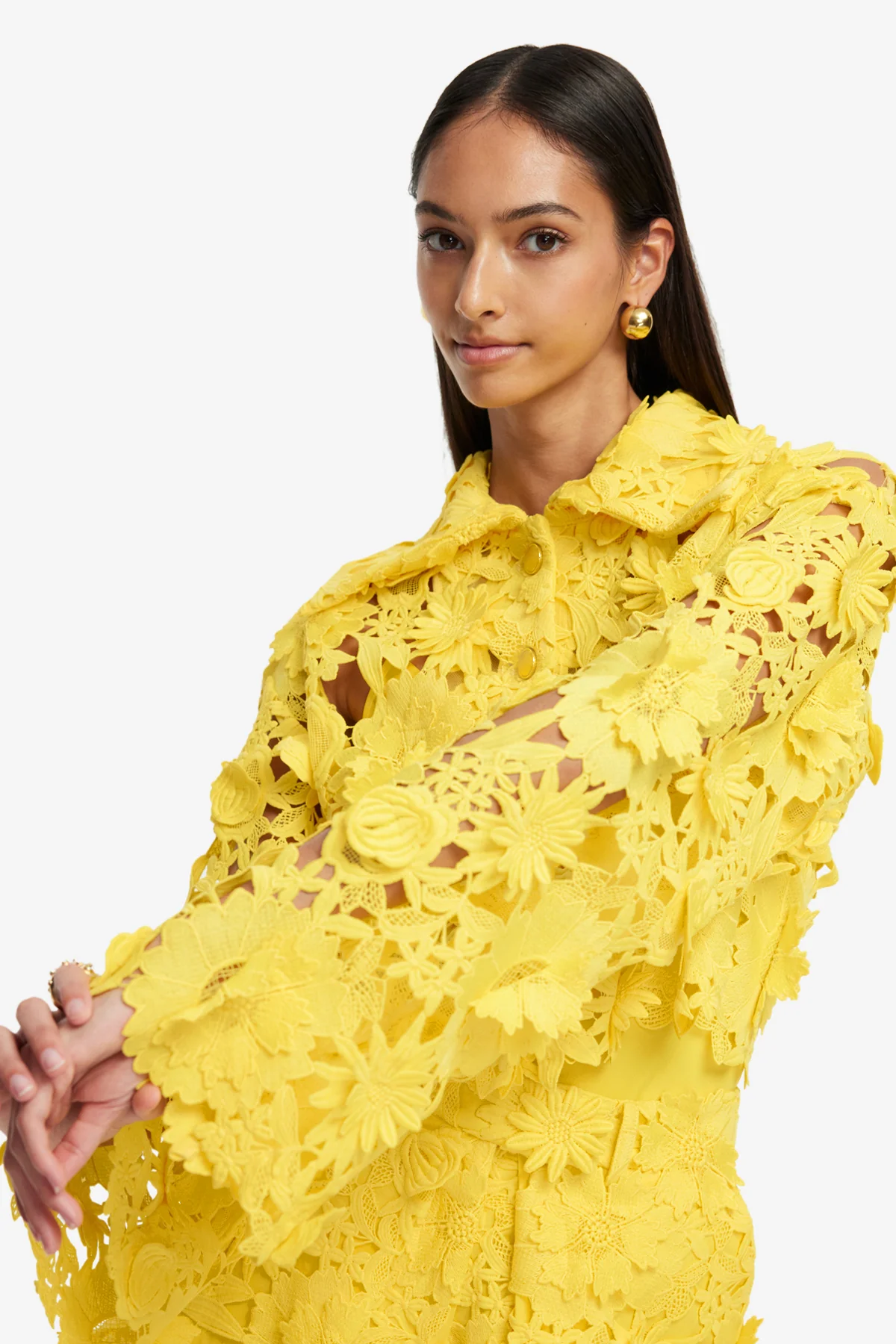 Robyn Lace Shirt - Sunshine - Image 6