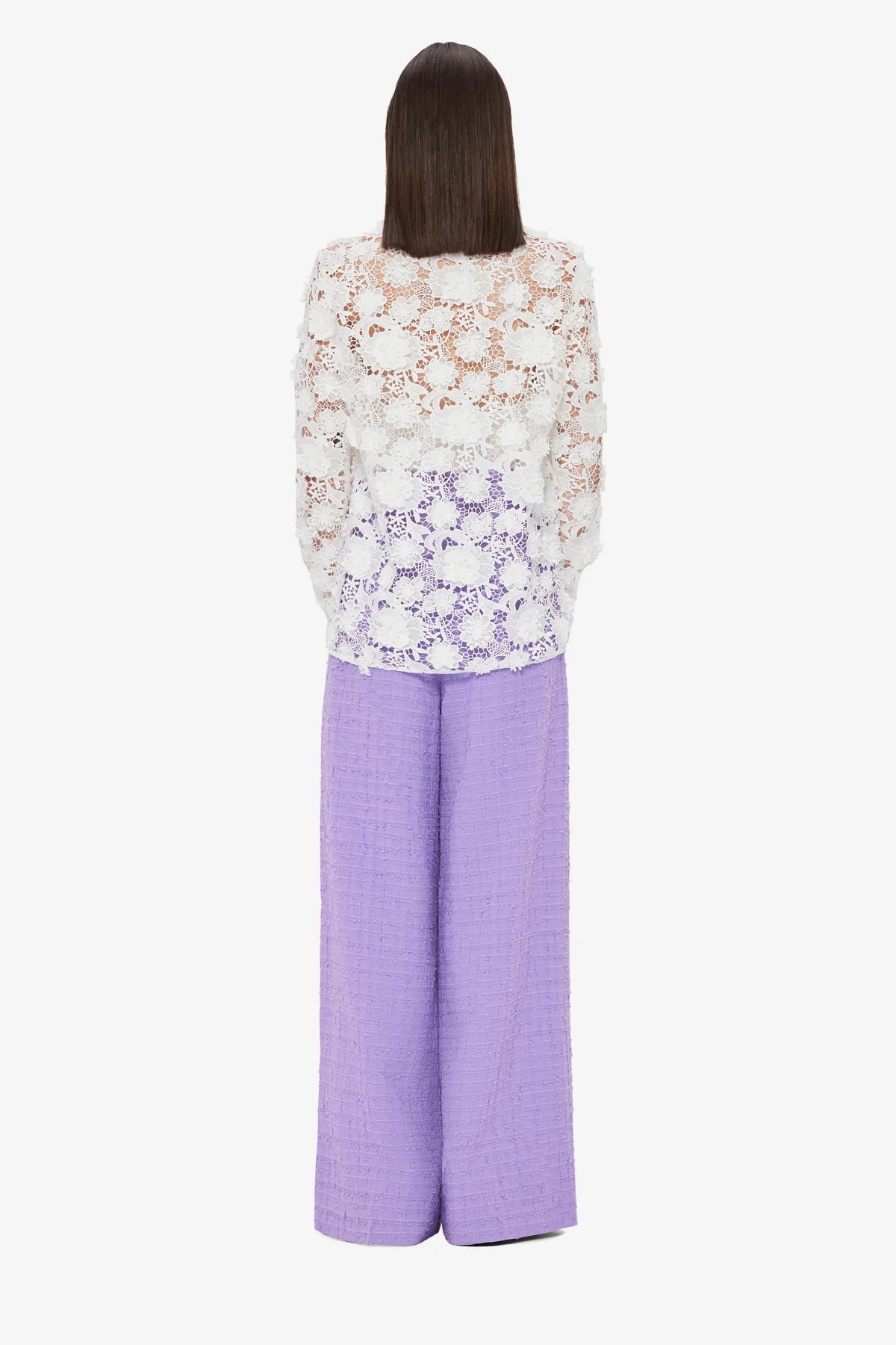 Sabrina Lace Shirt - Snow - Image 5