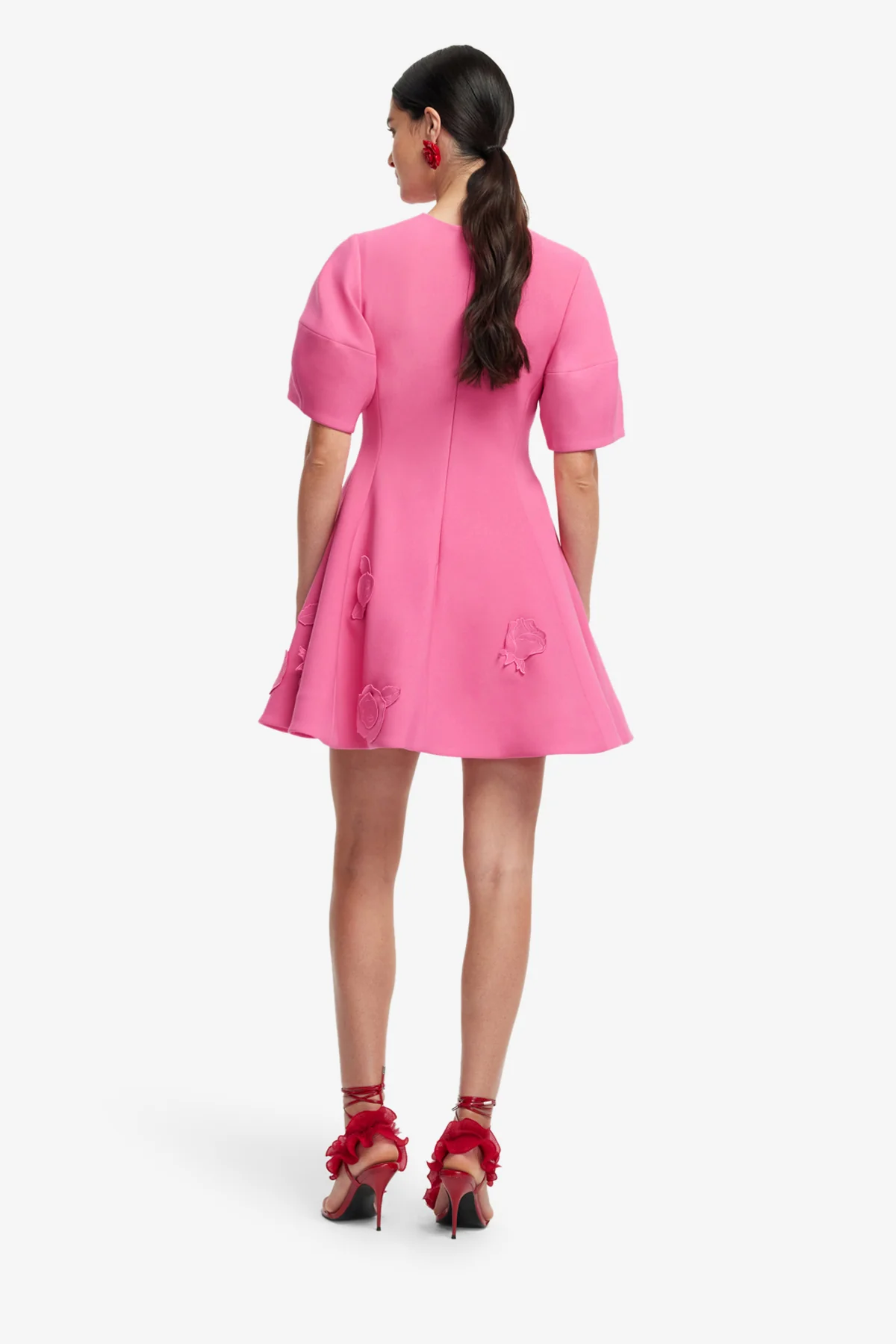 Simona Appliqué Mini Dress - Pink - Image 5