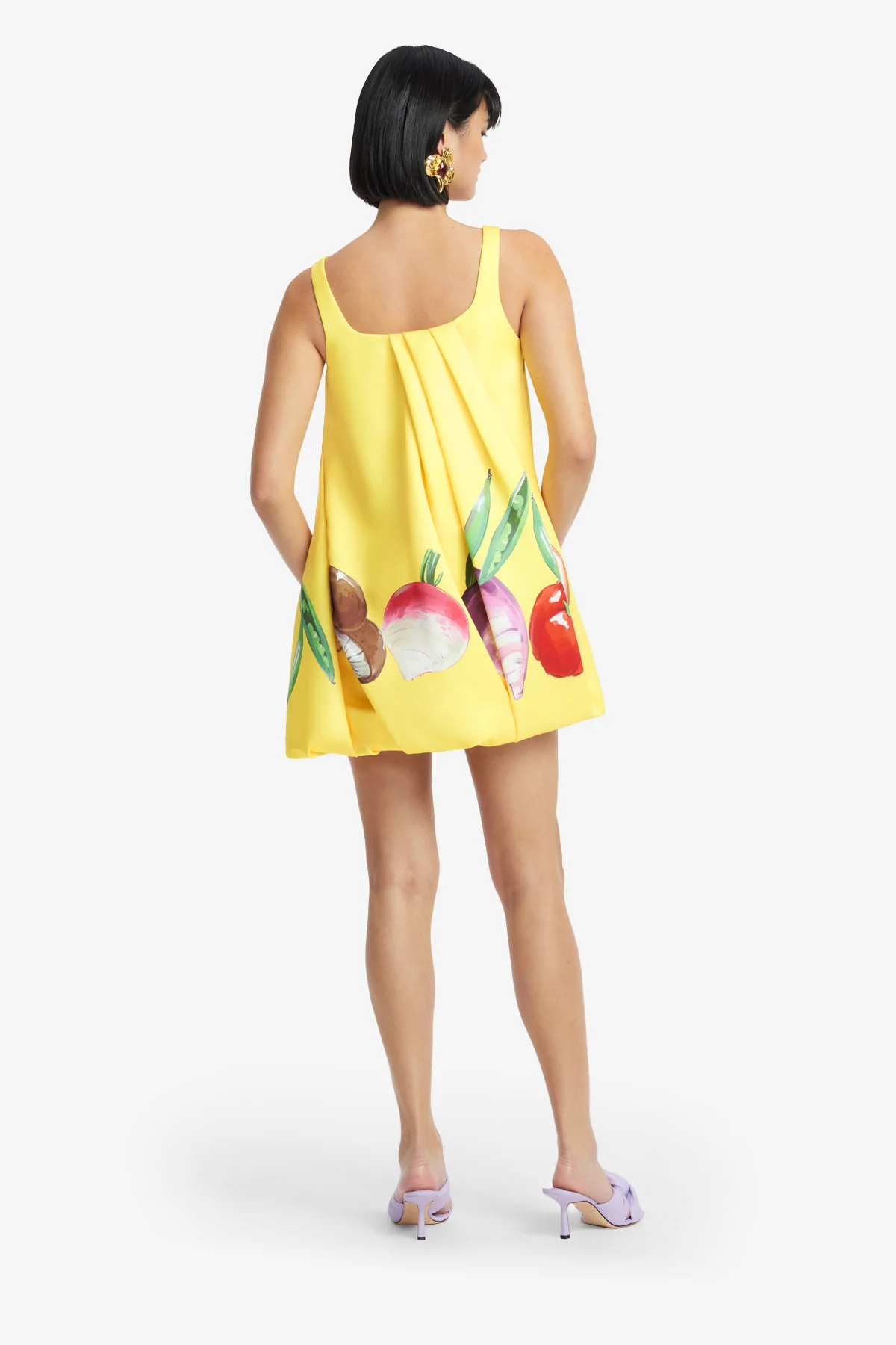 Suki Puff Mini Dress - Harvest Print - Image 5