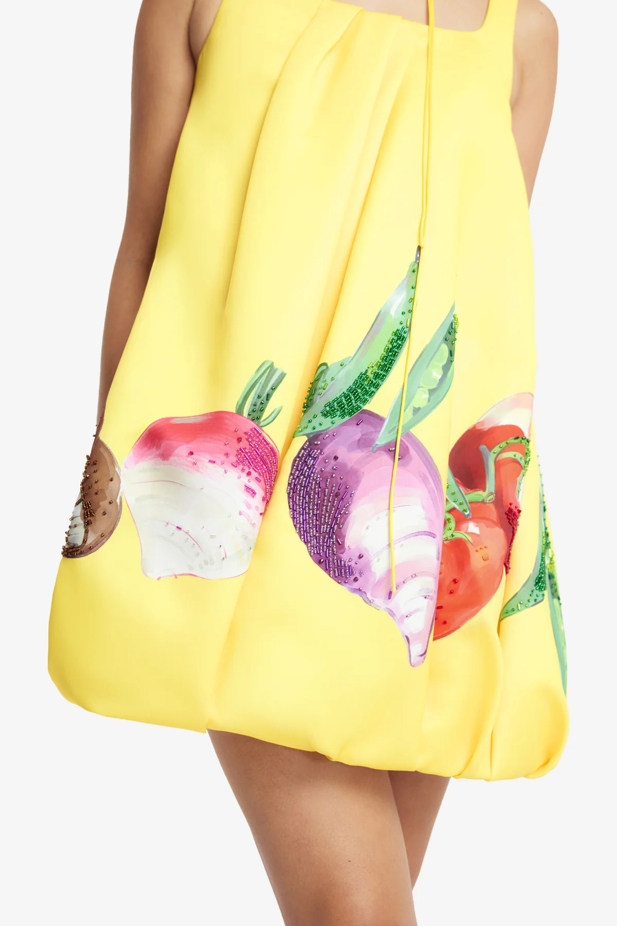 Suki Puff Mini Dress - Harvest Print - Image 6