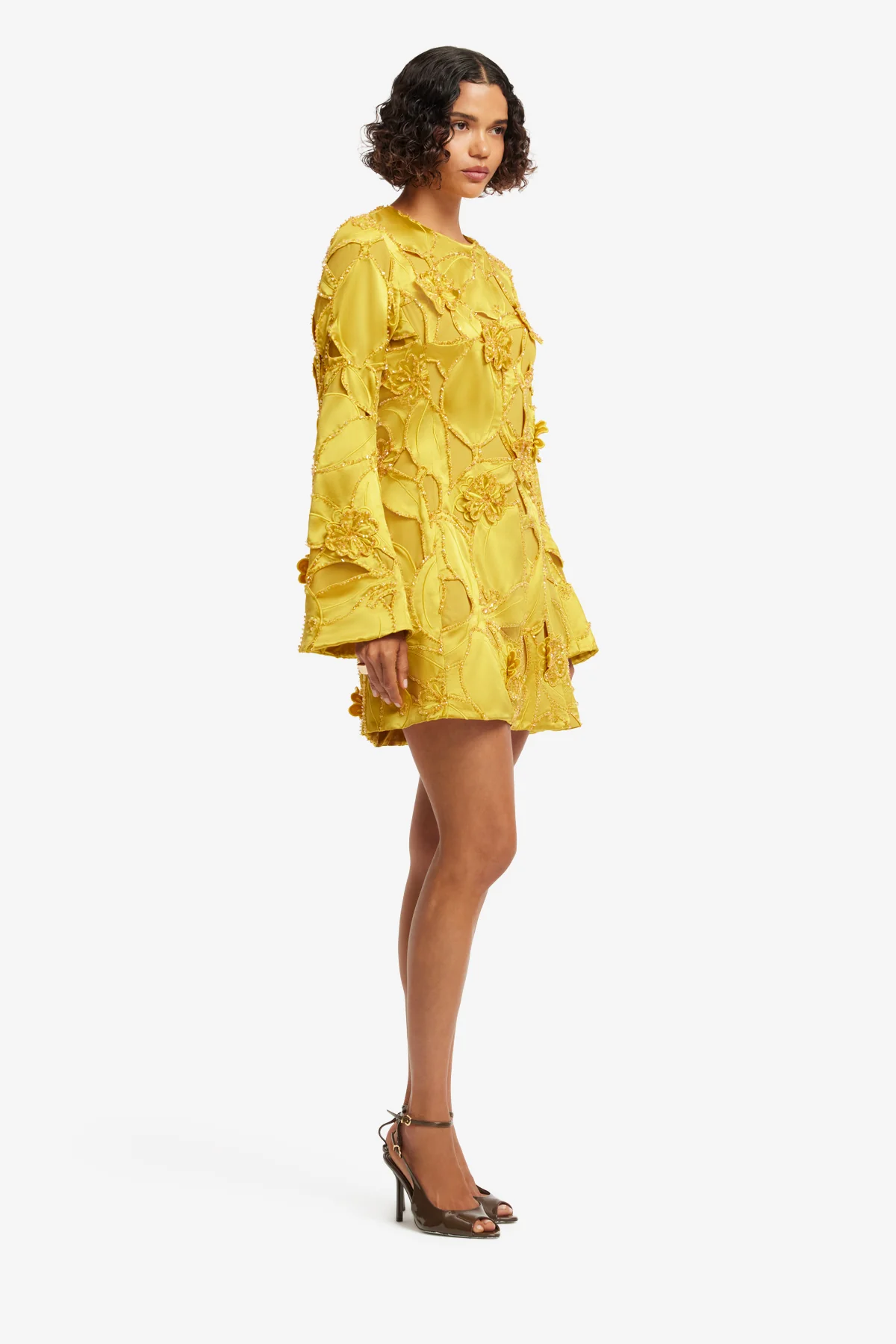 Suzanne Embellished Bell Sleeve Mini Dress - Opulence - Image 4